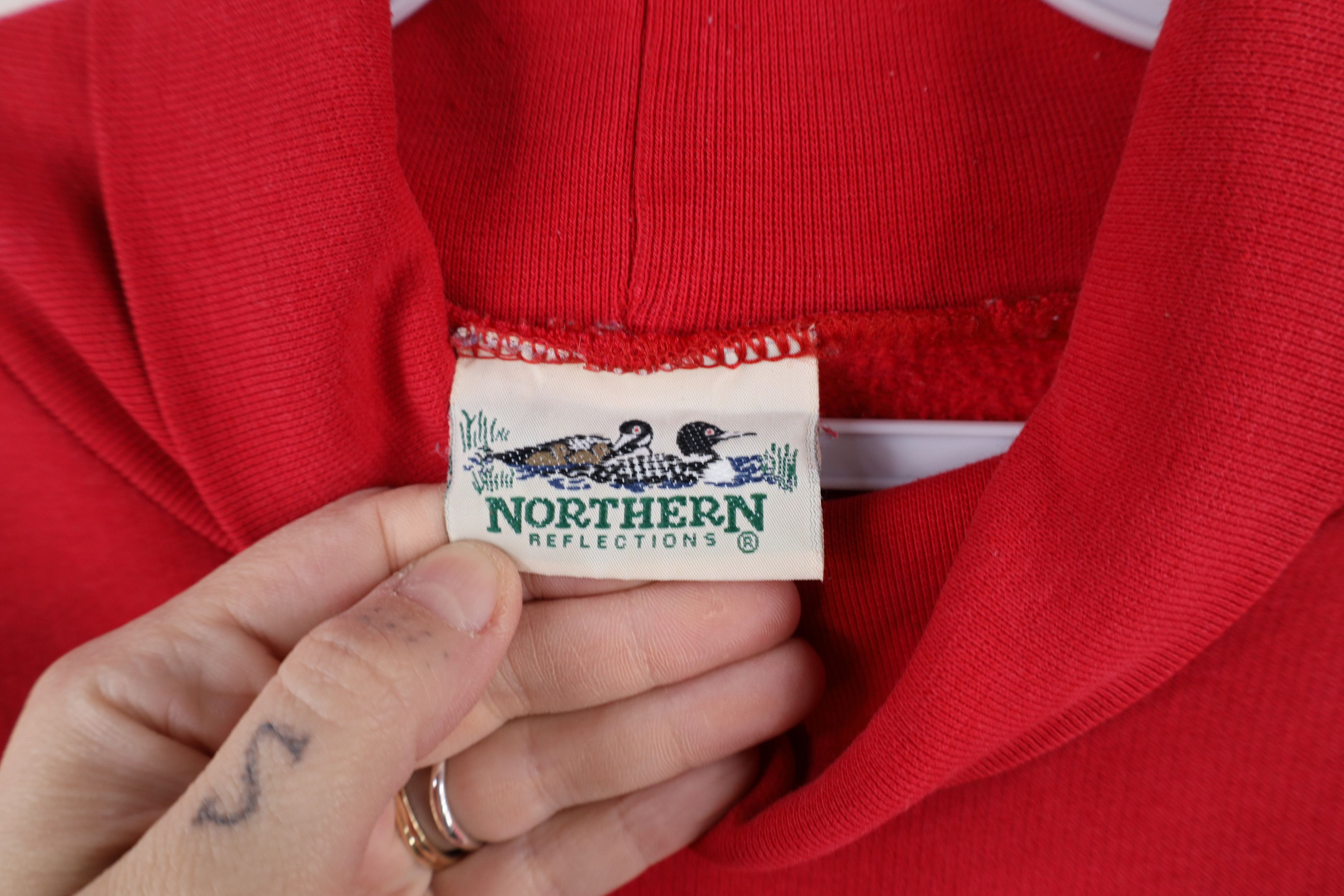 Vintage Vintage 90s Streetwear Ice Skating Turtleneck Sweatshirt Size L / US 10 / IT 46 - 11 Thumbnail