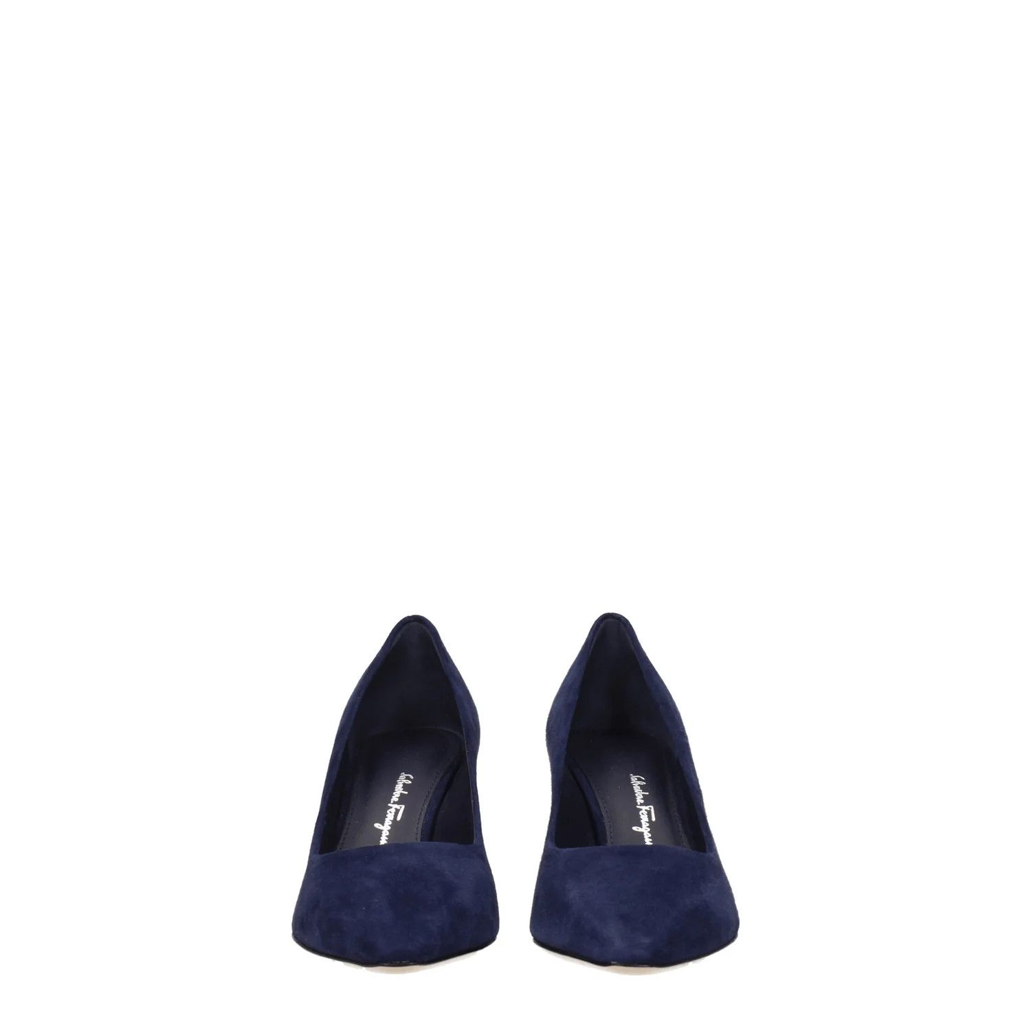 Salvatore Ferragamo ob1o1e1224 Suede Pumps in Navy Blue Size US 5.5 / IT 35.5 - 3 Thumbnail