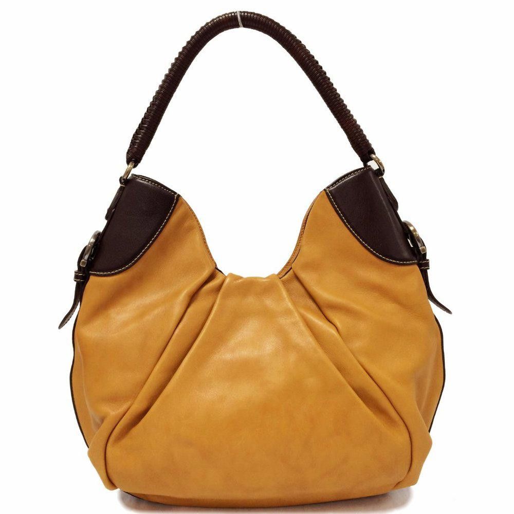 Salvatore Ferragamo Salvatore Ferrgamo Whip Stitched Tan Leather Satchel Size ONE SIZE - 11 Thumbnail