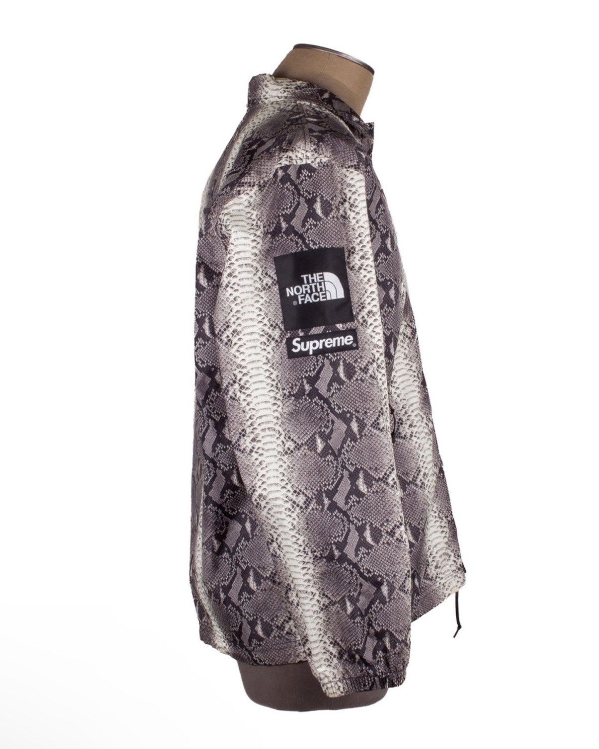 image of Supreme x The North Face S/s 18 Snake Print Nylon Jacket in Beige Mix, Men's (Size Medium)