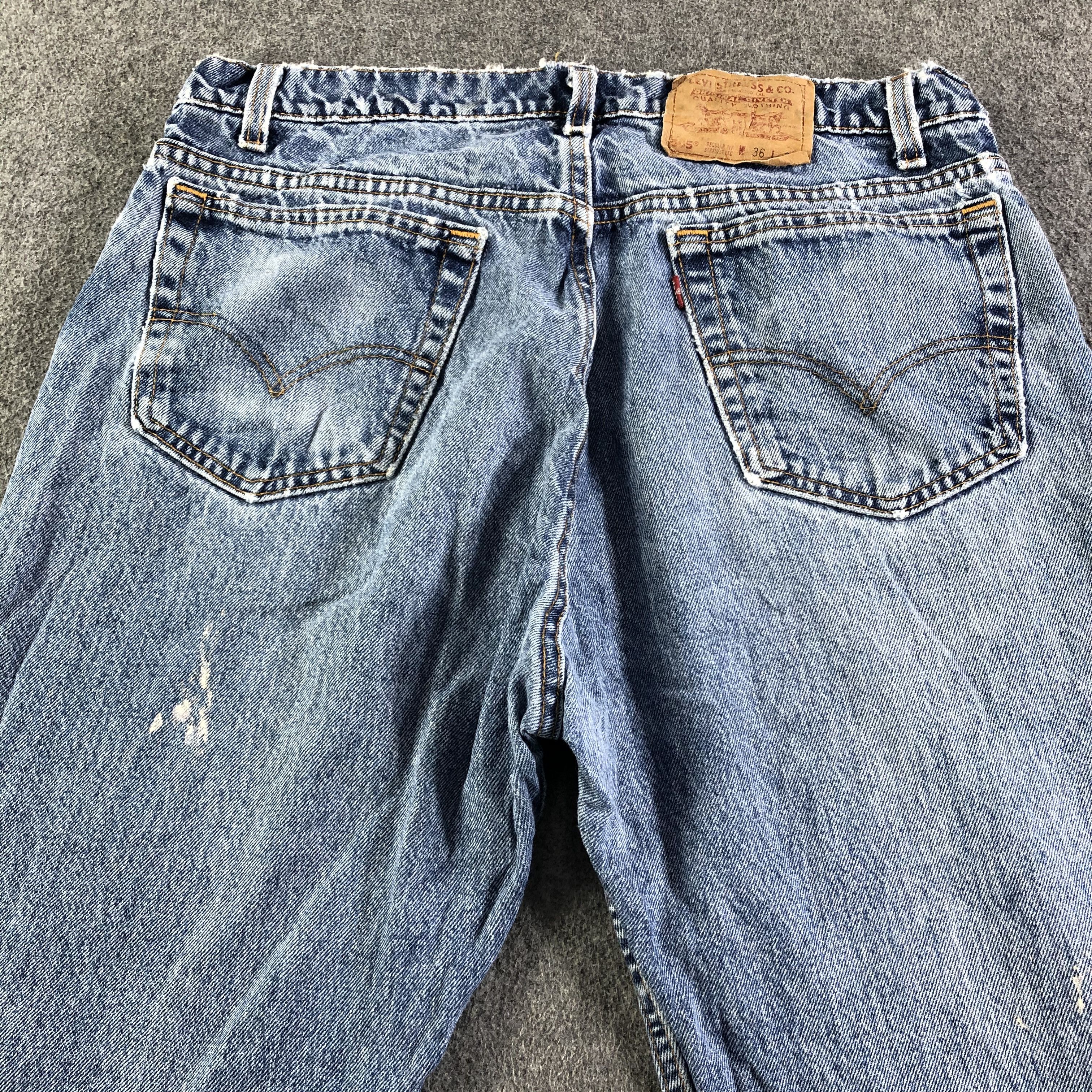 Levi's Vintage 90s Blue Wash Levis 505 Jeans-J3073 Size US 35 - 4 Thumbnail