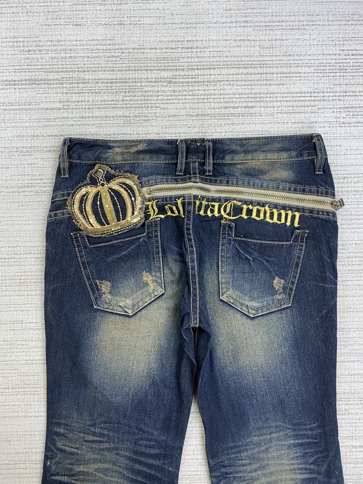 If Six Was Nine × Japanese Brand × Vintage Vintage Lolita Baggy Jeans Washes Distressed Denim Pants Size US 36 / EU 52 - 11 Thumbnail