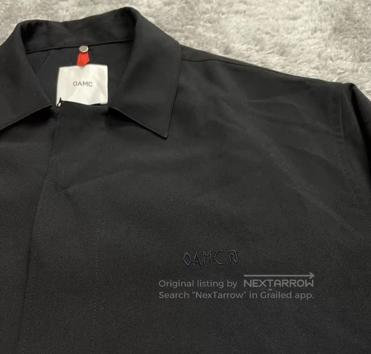OAMC Black Long Sleeve Button. Size US M / EU 48-50 / 2 - 4 Thumbnail
