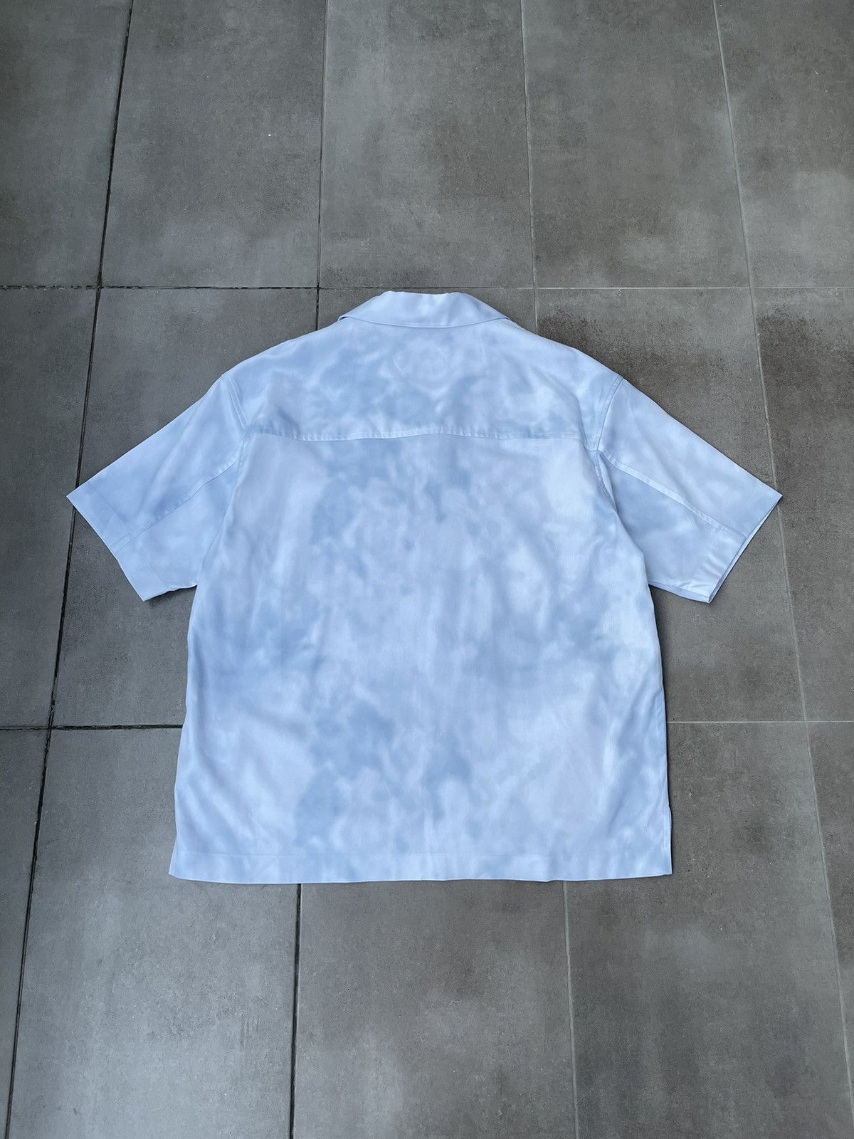 Wooyoungmi !DS! SS23 Solid Homme Sky Cloud Short Sleeve Button UP Shirt Size US M / EU 48-50 / 2 - 13 Thumbnail