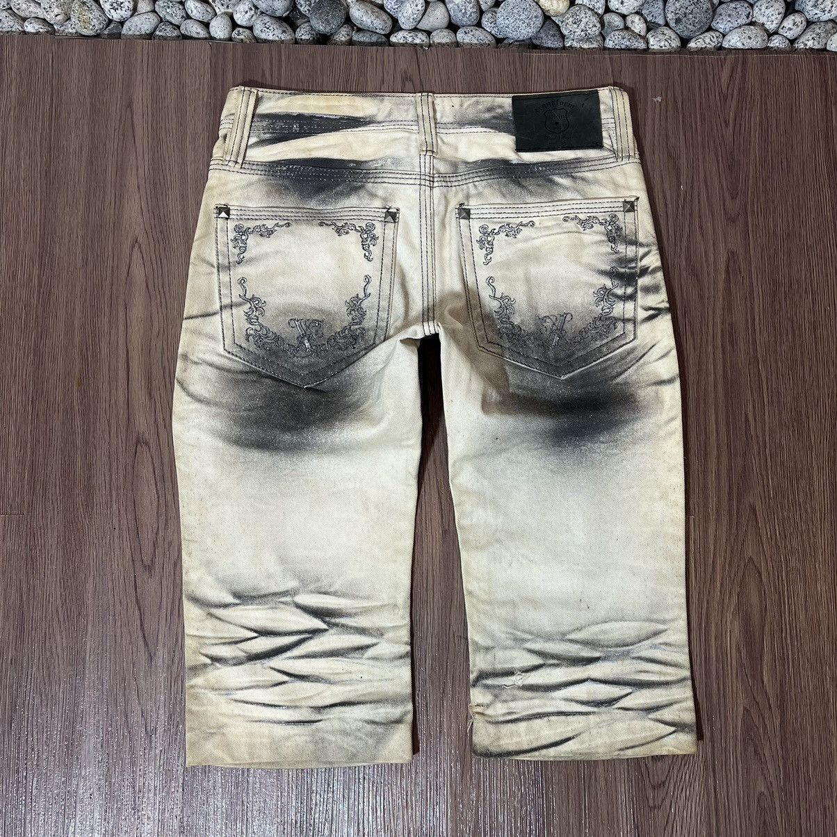 Seditionaries Xfrm Studded Clawmark Short Jeans Size US 31 - 2 Thumbnail