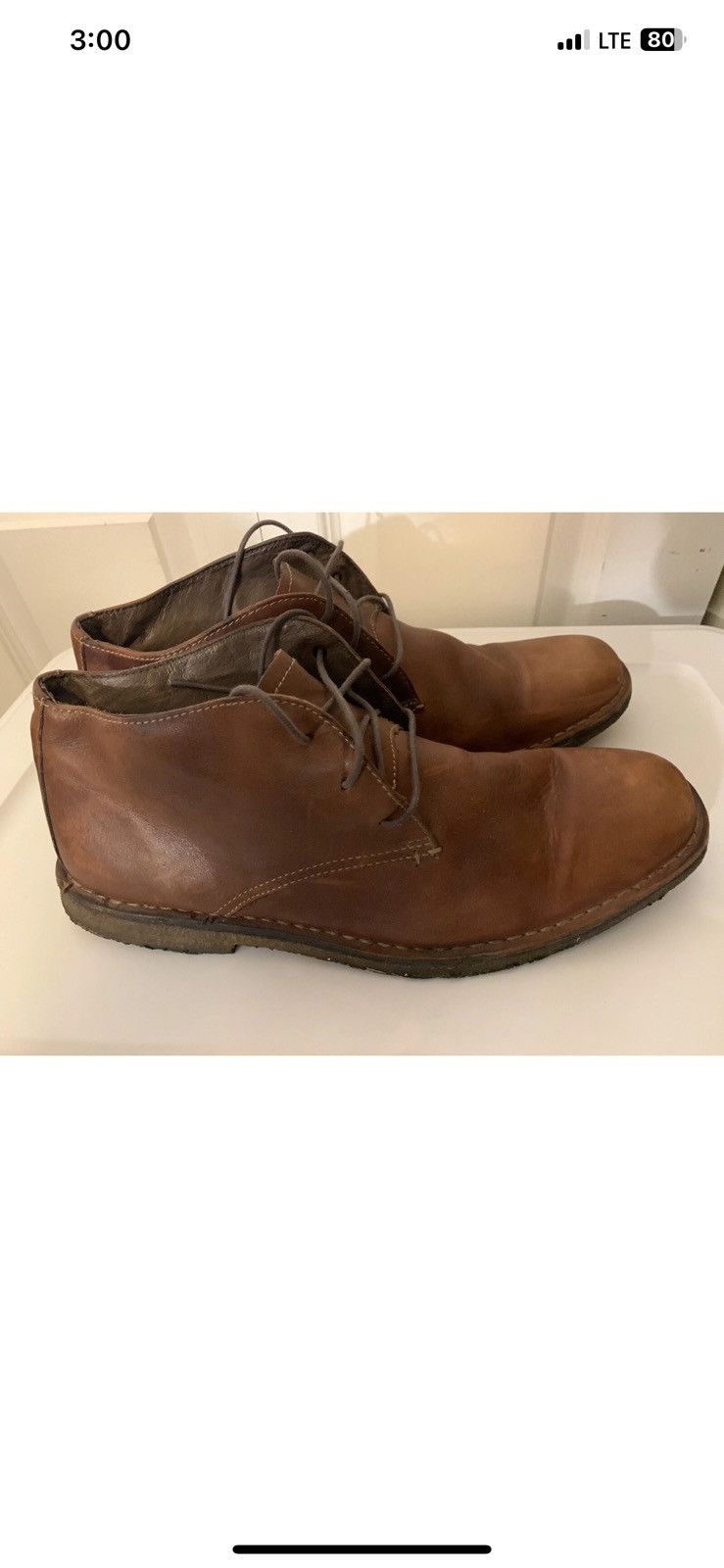 Johnston & Murphy Johnston & Murphy Mens Sz 13M Red Brown Leather Chukka Boot Size US 13 / EU 46 - 5 Thumbnail