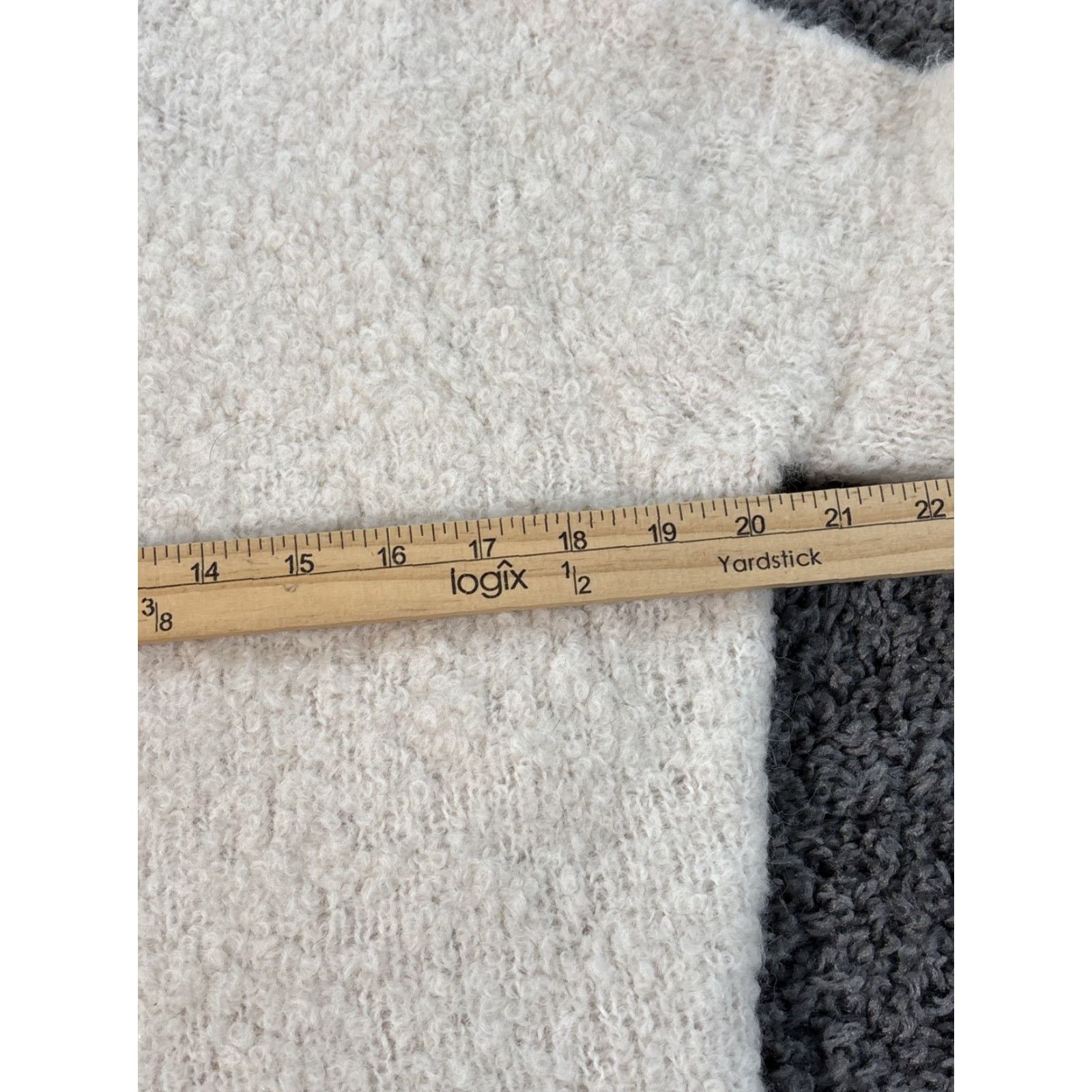Madewell VINTAGE MADEWELL Mock Neck Sweater Women’s XS Ivory Alpaca Merino Wool Blend Knit Pullover Lightweight Breathable Casual Travel Workwear Size XS / US 0-2 / IT 36-38 - 3 Thumbnail