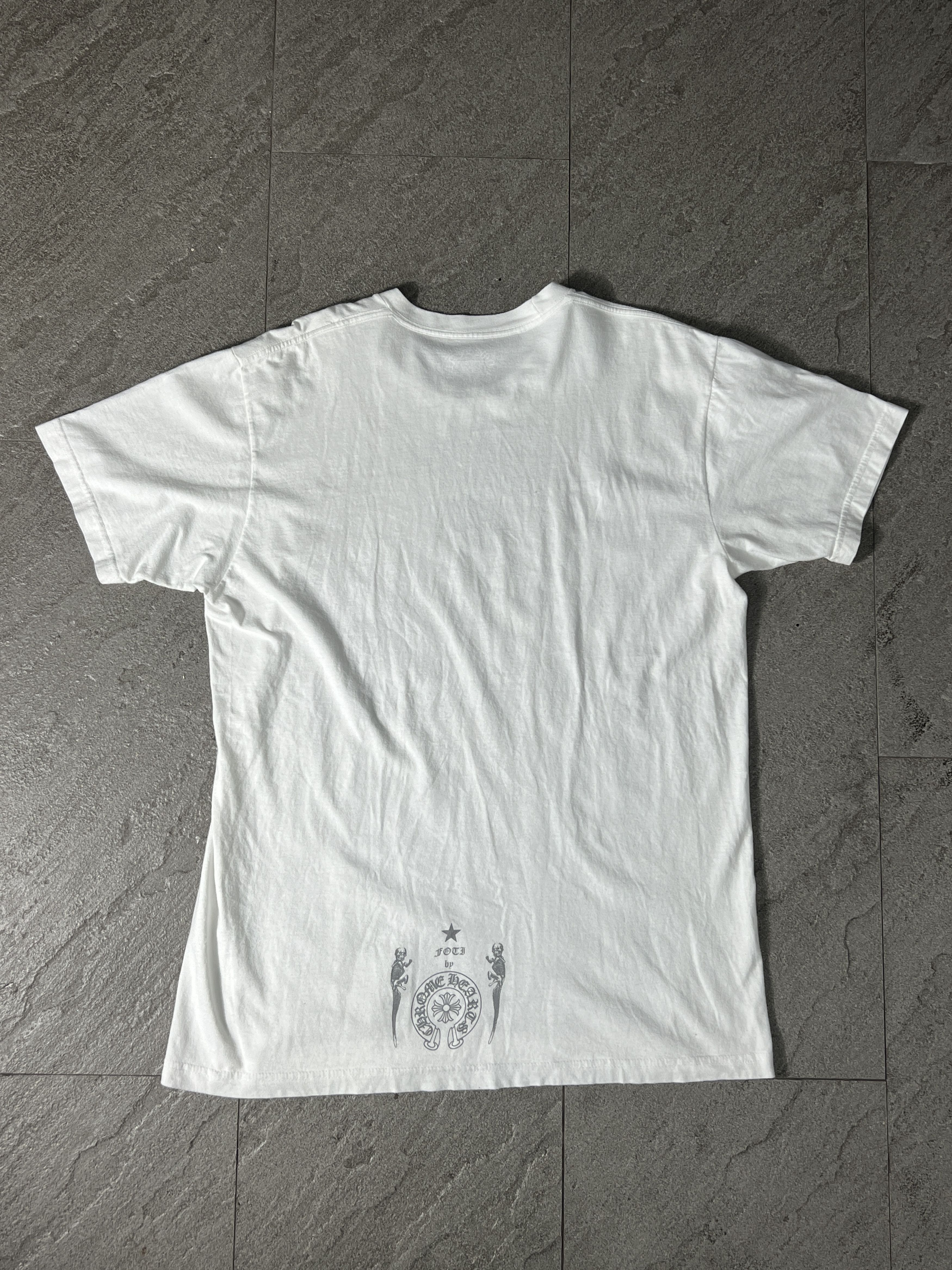 Chrome Hearts Chrome Hearts Skull Stripe Tee White Large USA Size US L / EU 52-54 / 3 - 2 Thumbnail