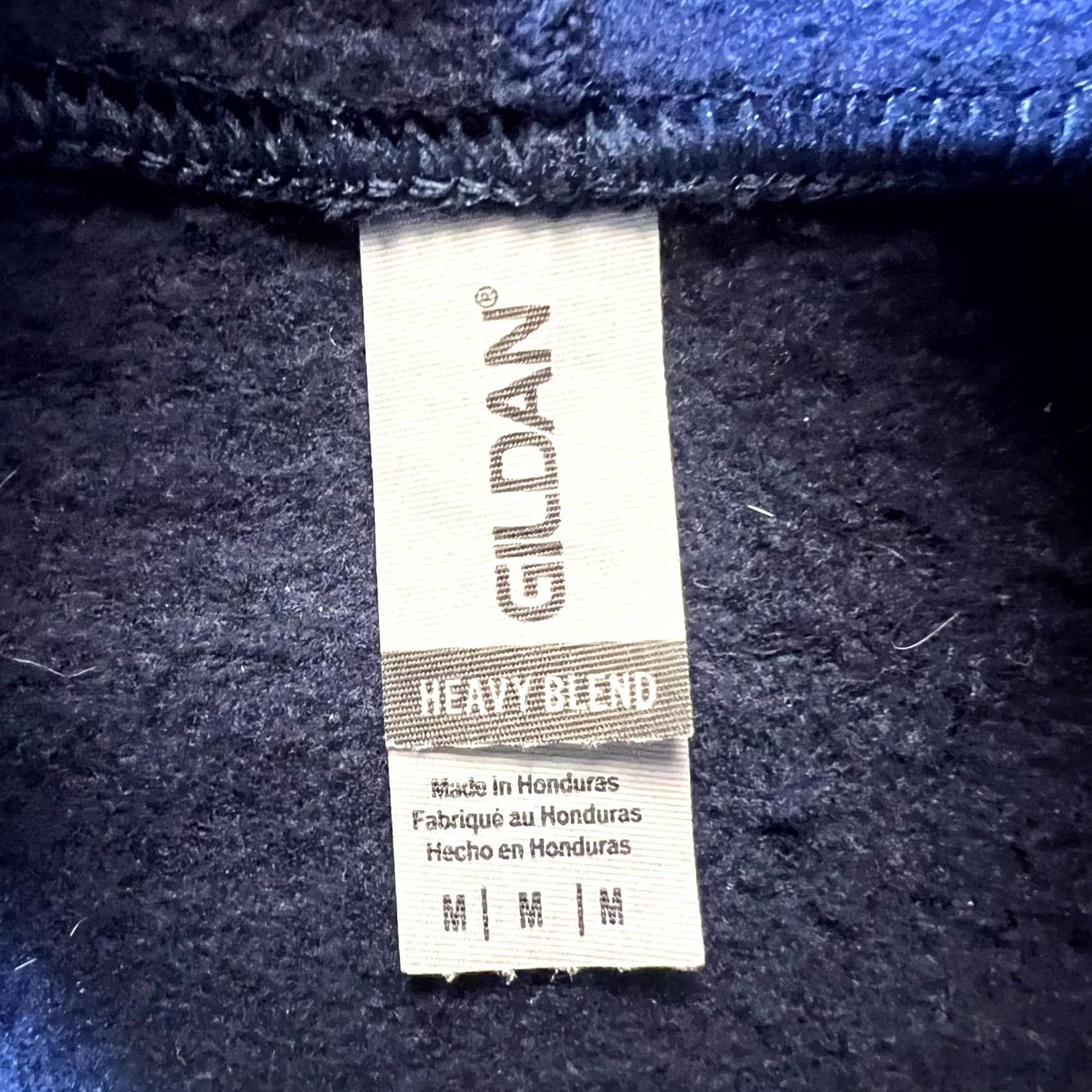 Gildan Gildan Hoodie Men's M Blue Zip-Up Fleece-Lined Running Hooded Long Sleeve Size US M / EU 48-50 / 2 - 3 Thumbnail