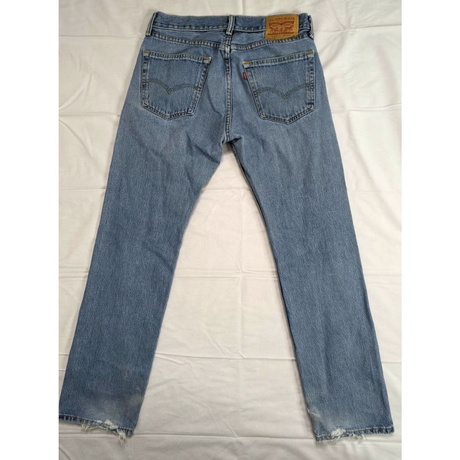 Levi's Levi's 505 Jeans Regular Fit Straight Leg 31x32 Mens Medium Wash M3J Size US 31 - 2 Thumbnail