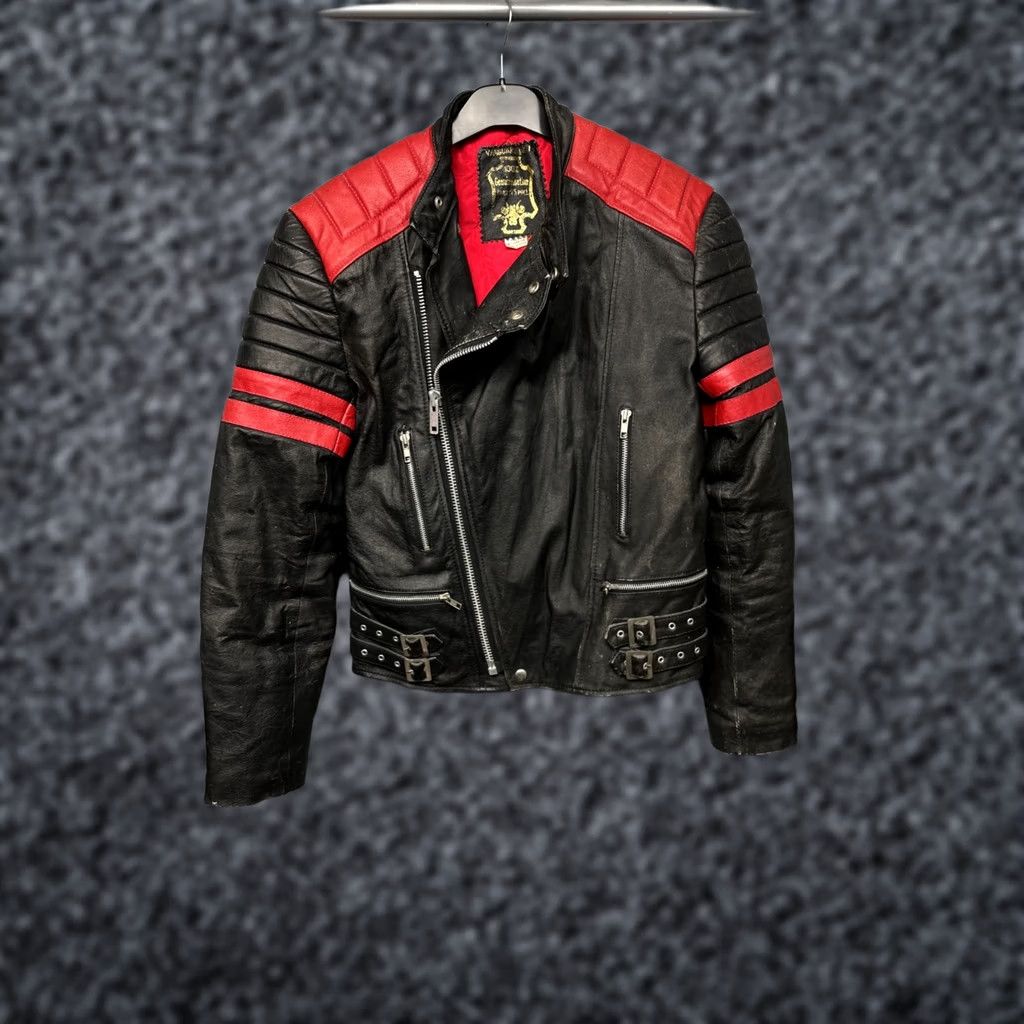 Vintage VINTAGE 90s Mens Biker Leather Jacket M Black Jacket Mens 90s Vintage Leather Biker Jacket Mid Black Mens Size US M / EU 48-50 / 2 - 1 Thumbnail