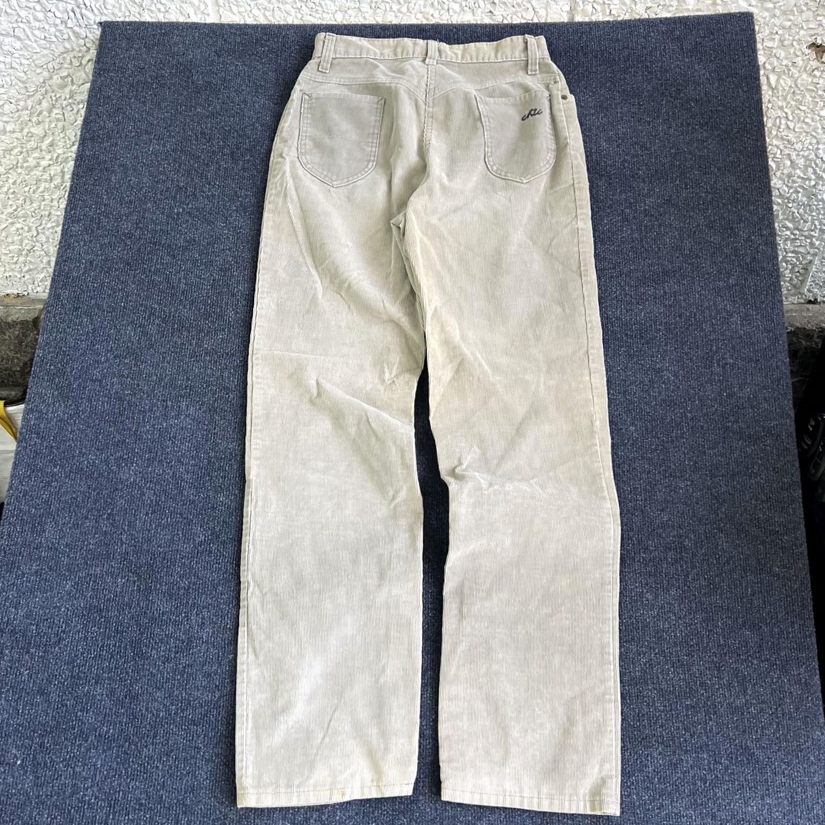 Vintage VINTAGE H.I.S Pants Women's 29x30 Beige Corduroy Straight Leg Casual Chino Size 29" - 5 Thumbnail