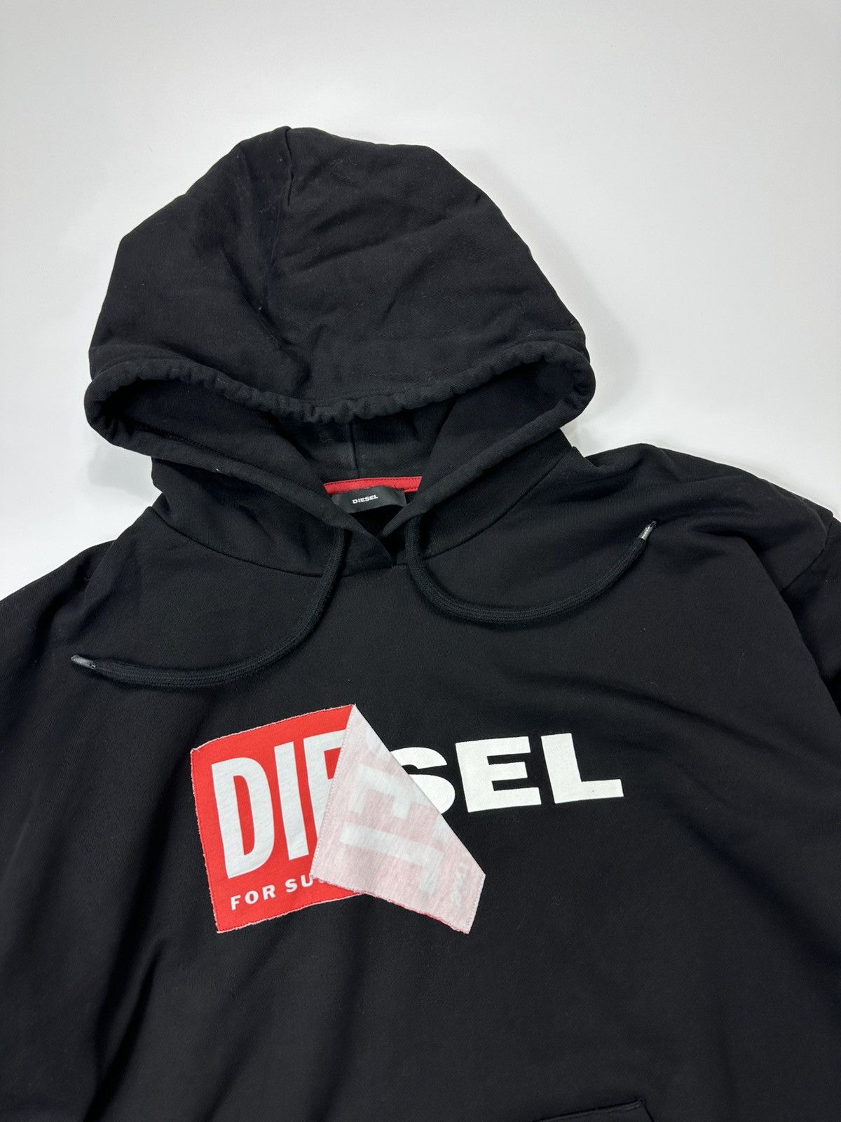 Diesel Diesel Hoodie Box Logo Centre Black Size US XL / EU 56 / 4 - 7 Thumbnail