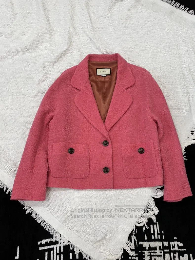 Gucci Gucci Pink woollen coat Size XS / US 0-2 / IT 36-38 - 1 Thumbnail