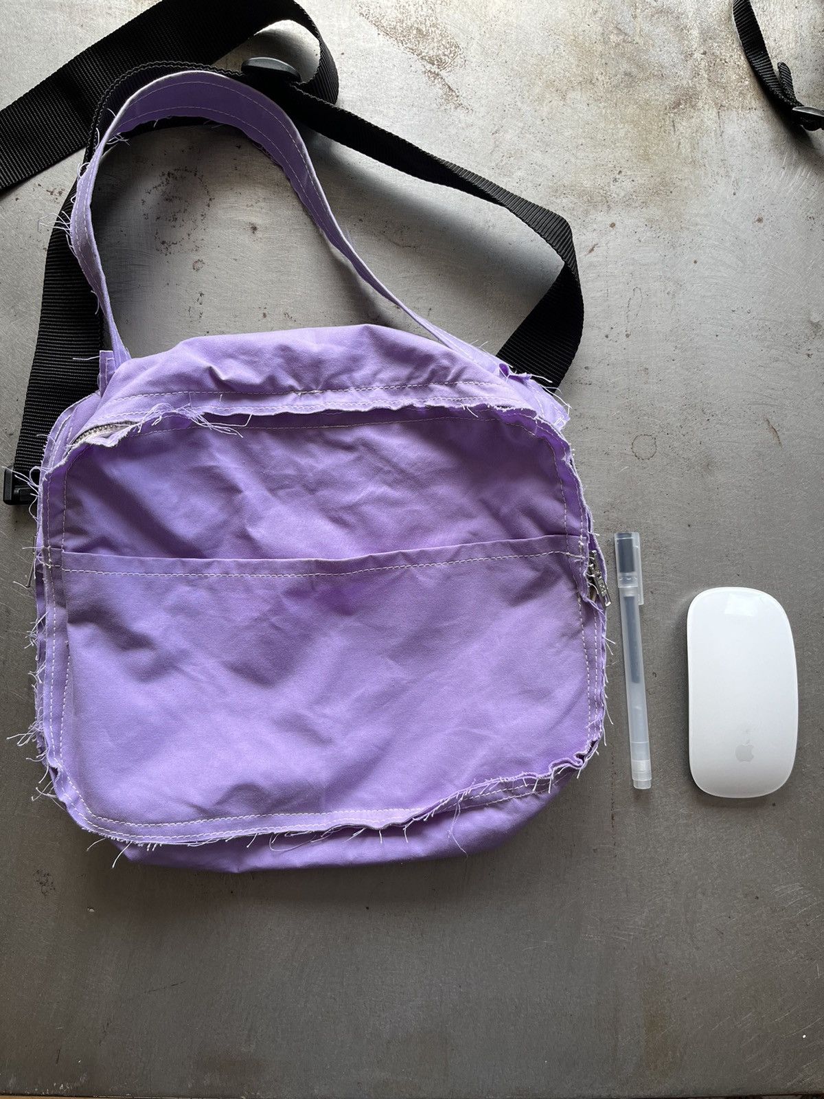 Camiel Fortgens Camiel Fortgens Waxed cotton lilac handbag Size ONE SIZE - 13 Thumbnail