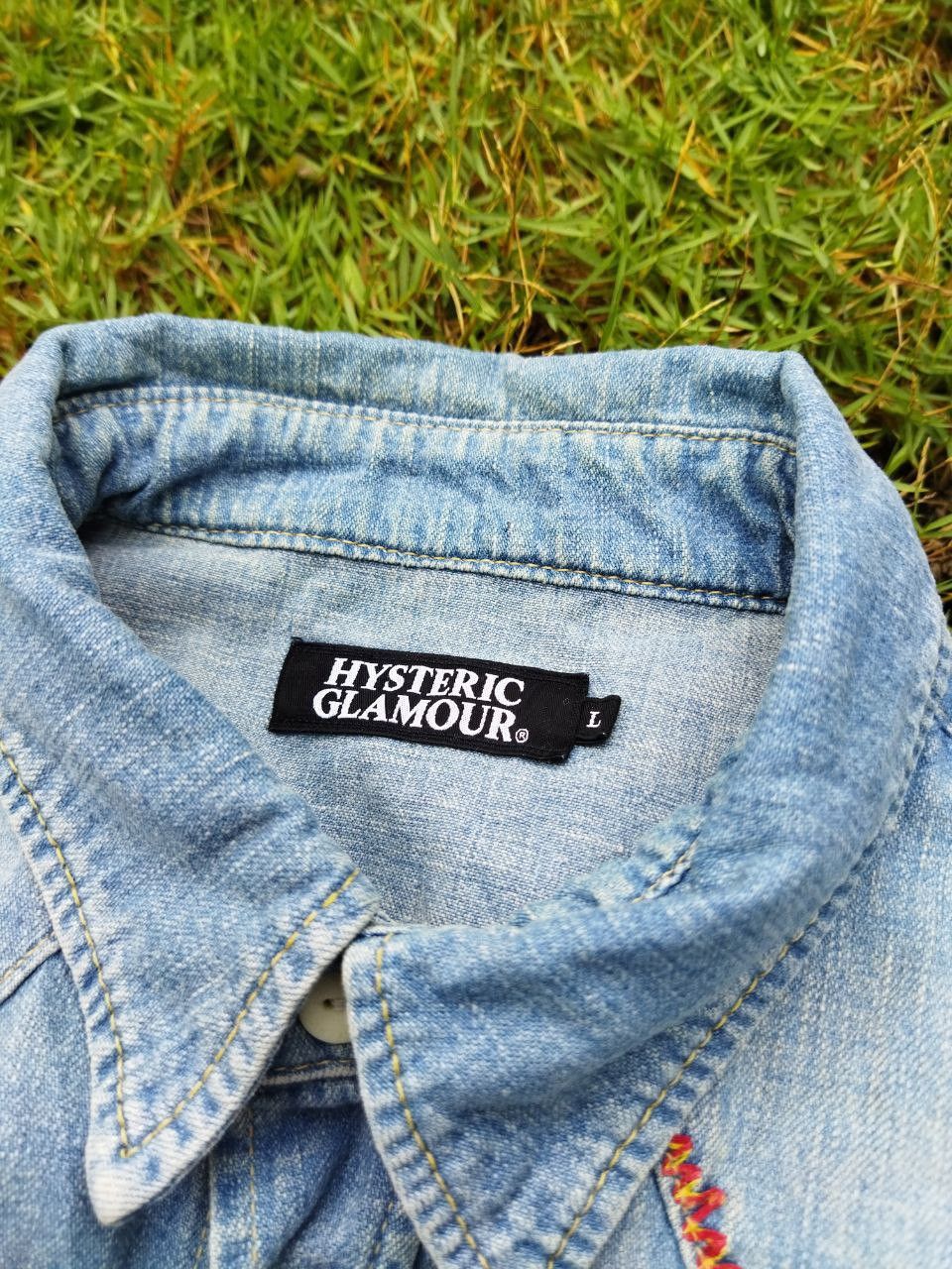 Hysteric Glamour Vintage Hysteric Glamour Denim Shirt Size US L / EU 52-54 / 3 - 8 Thumbnail