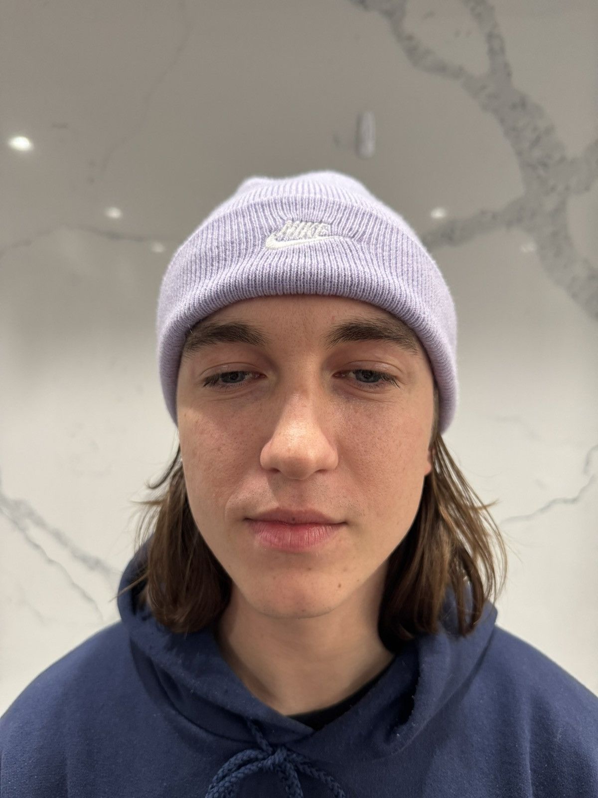Nike Purple Nike Kids Beanie Hat Fits Adult Size ONE SIZE - 1 Thumbnail