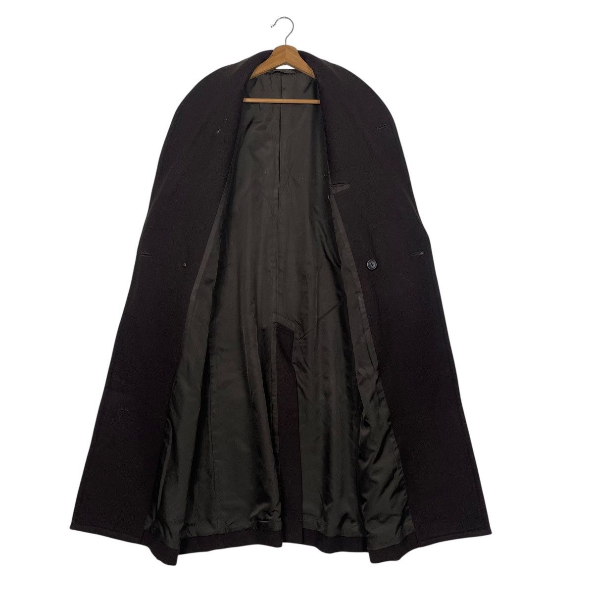 Issey Miyake Vintage 80s Issey Miyake Double Breasted Wool Overcoat Size US M / EU 48-50 / 2 - 12 Thumbnail