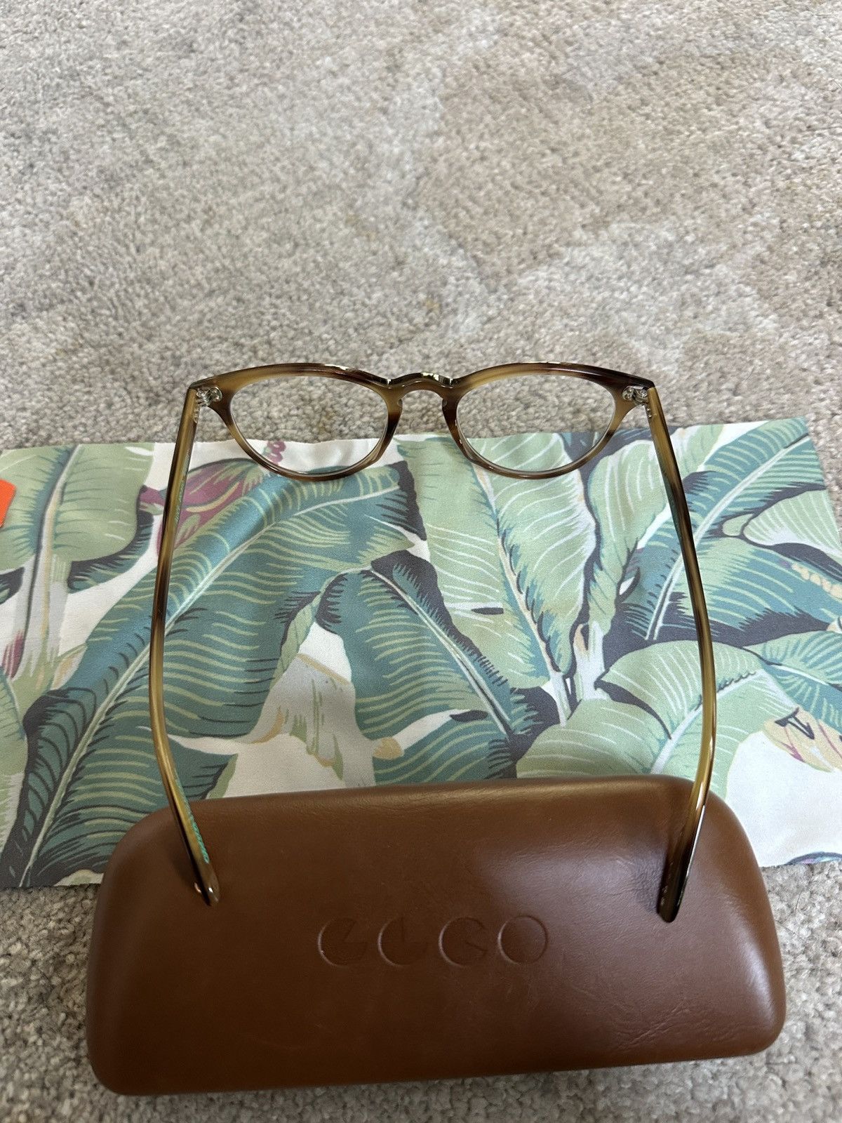 Garrett Leight Alice Bio Blonde Tortoise Glasses Size ONE SIZE - 10 Thumbnail
