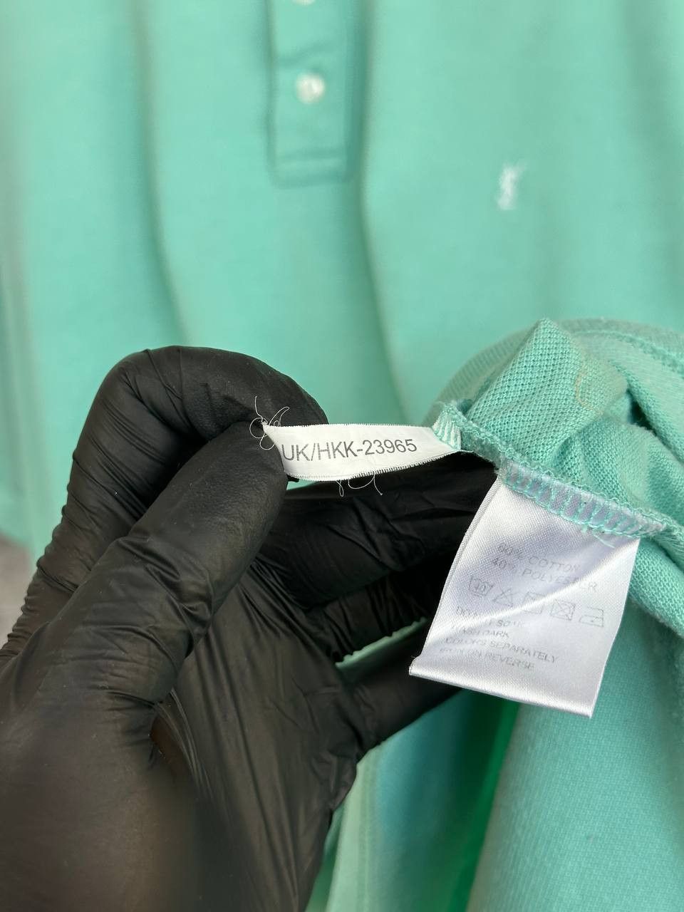 Yves Saint Laurent Yves Saint Laurent YSL Polo Shirt Mint Blue Logo SS Size US L / EU 52-54 / 3 - 13 Thumbnail