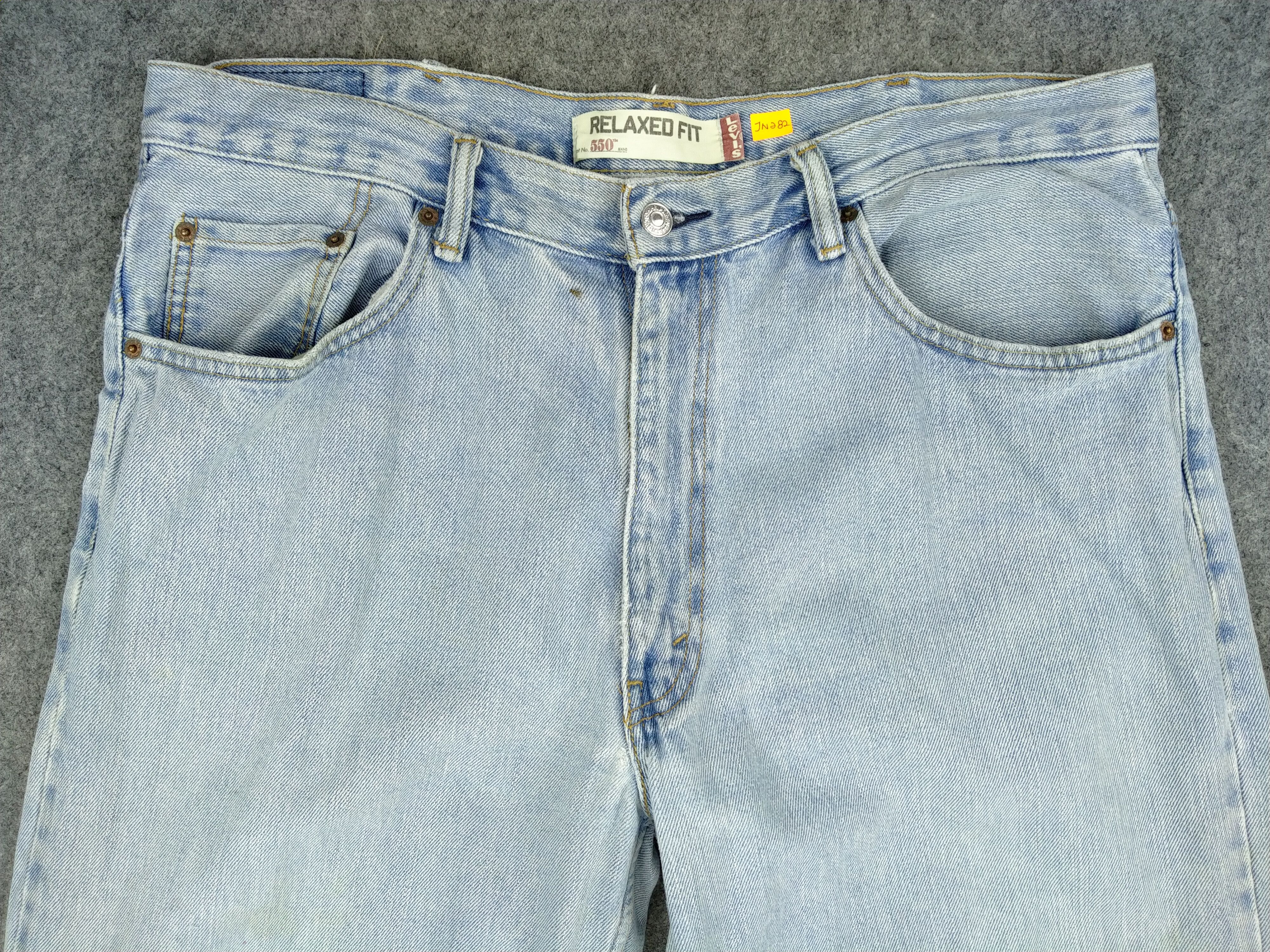 Levi's Light Wash Vintage Levi's 550 Denim 37x28.5 -JN282 Size US 37 - 4 Thumbnail
