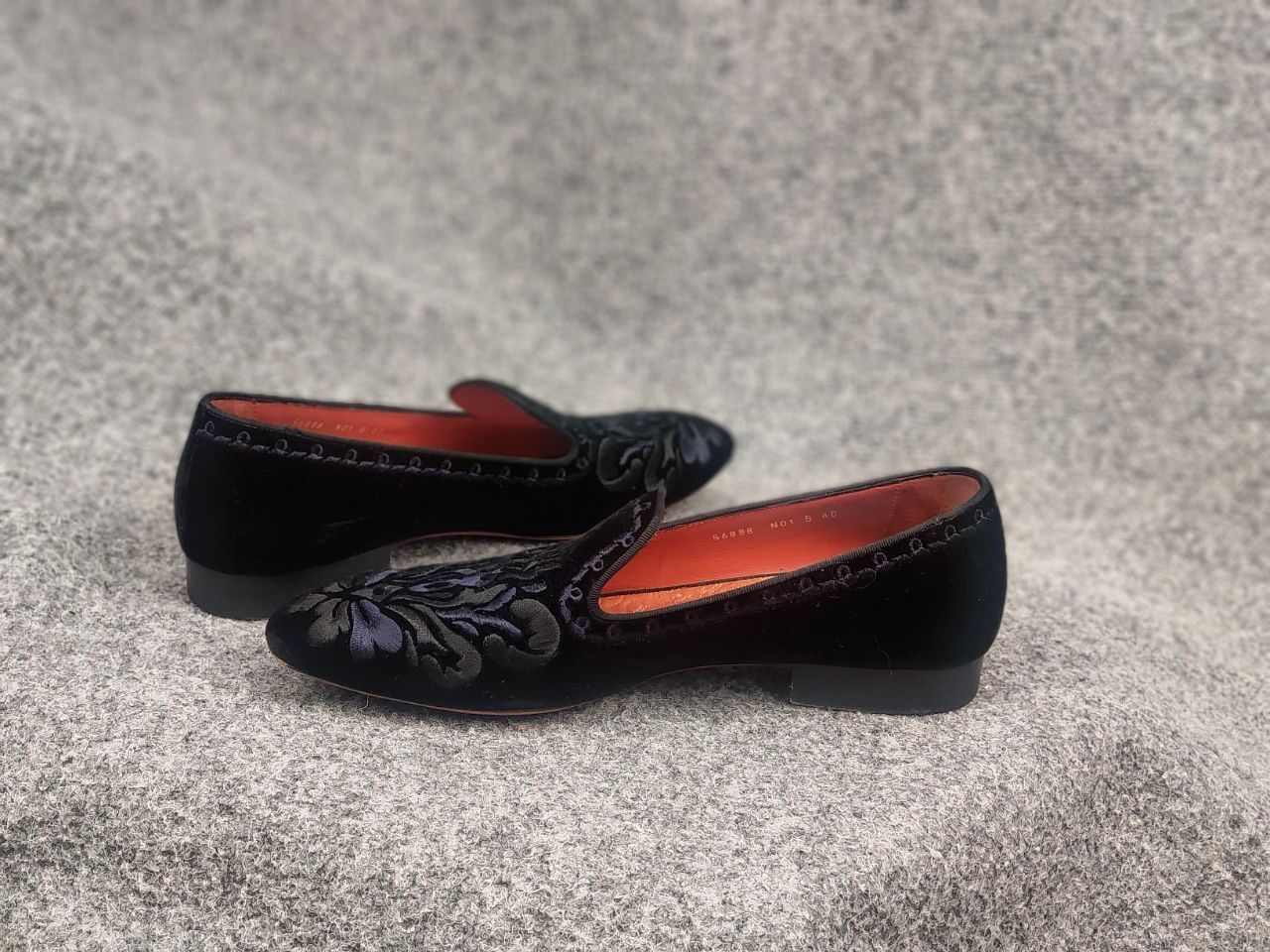 Santoni Santoni Italy Design Velvet SlipOn Casual Dress Loafer Shoes Size US 7 / EU 40 - 22 Thumbnail