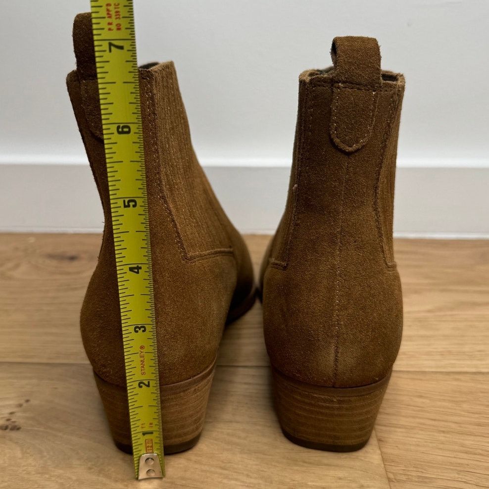 Marc Fisher NEW Marc Fisher Pointed Toe Western Bootie Brown Suede Size US 6.5 / IT 36.5 - 4 Thumbnail