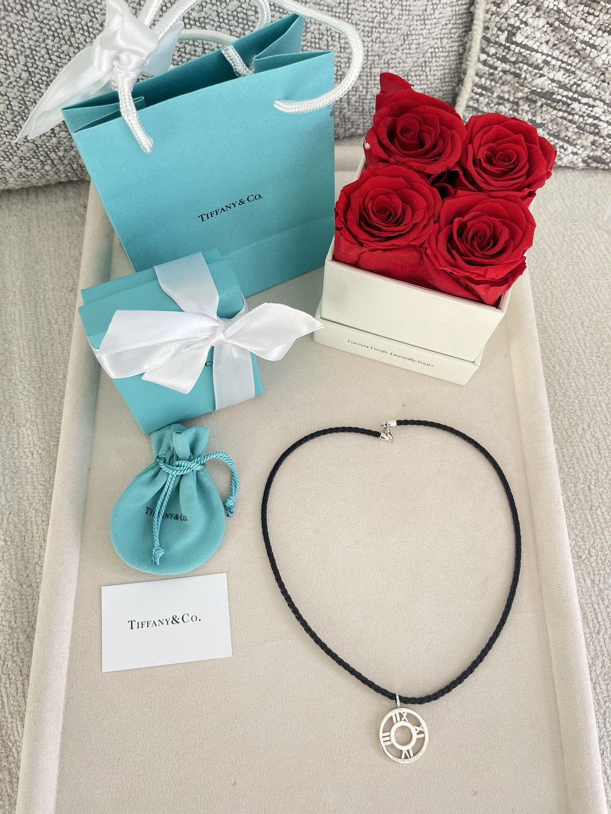 Tiffany & Co. Tiffany & Co. Atlas Charm on Leather Cord sz. 19.5 NEW Size ONE SIZE - 11 Thumbnail