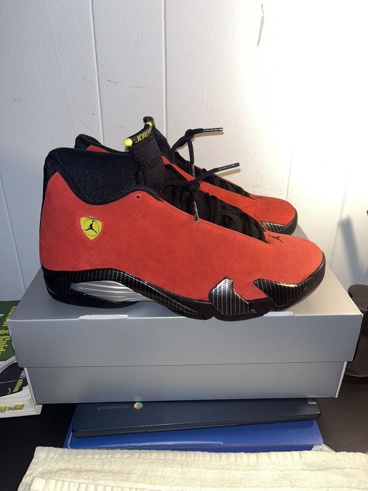 Jordan Brand Air Jordan 14 Retro Ferrari Size US 11.5 / EU 44-45 - 1 Thumbnail