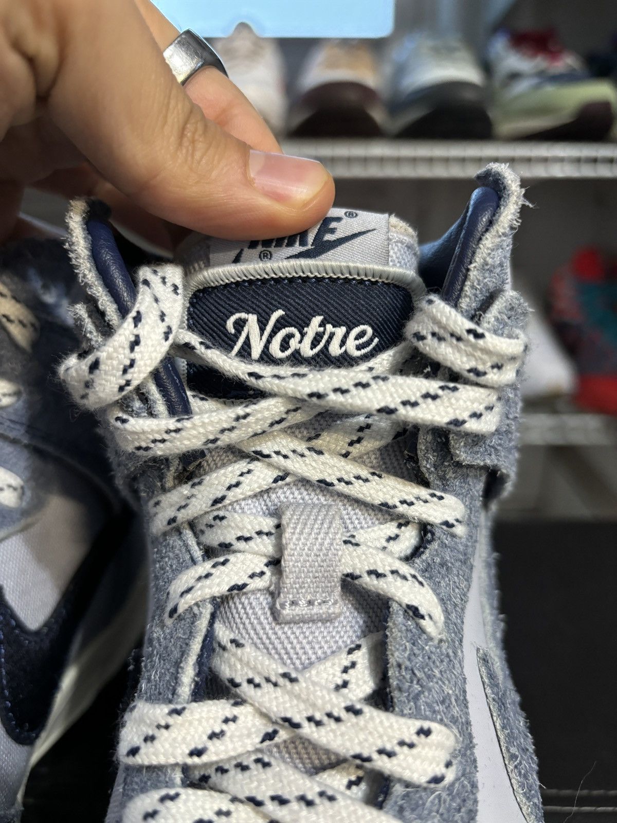 Nike Nike Dunk High AB Notre “Midnight Navy” Size US 9 / EU 42 - 5 Thumbnail