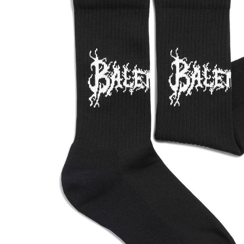 Balenciaga o1tr1nto1125 Size: L / DIY Metal Outline Socks in Black Size ONE SIZE - 2 Thumbnail