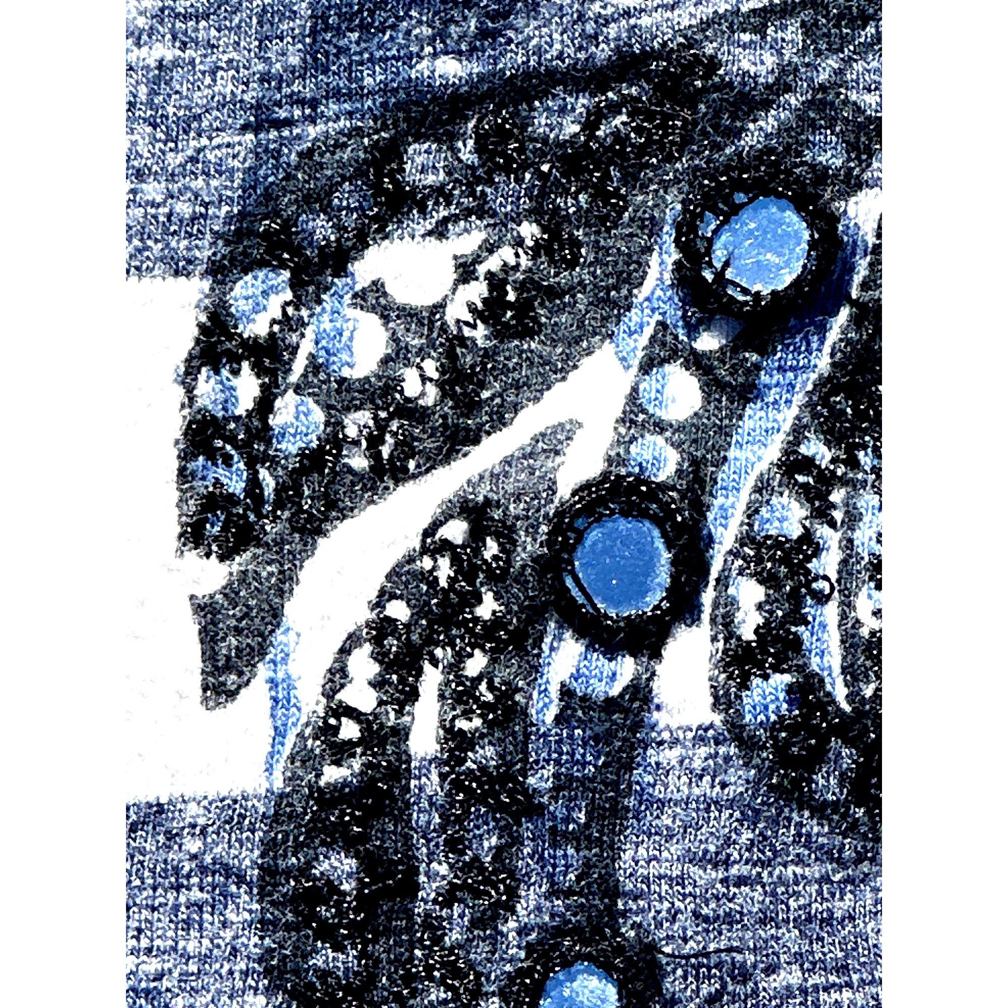 Chicos Chicos Zenergy Striped Floral Embroidered Long Sleeve Tunic Size L / US 10 / IT 46 - 13 Thumbnail