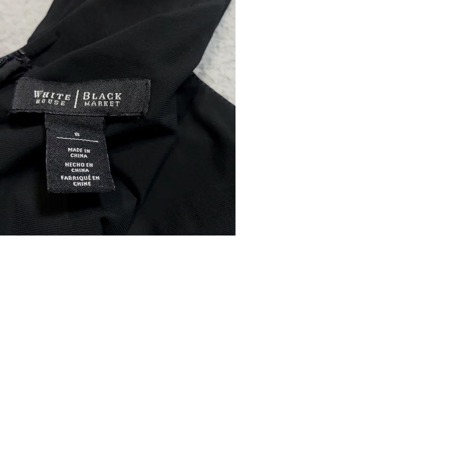White House Black Market White House Black Market Dress Women 8 Black Tiered Event Cocktail Shutter Cap Sleeve Knee Length Bodycon Formal Night Out Womens 8 Black Size M / US 6-8 / IT 42-44 - 9 Thumbnail
