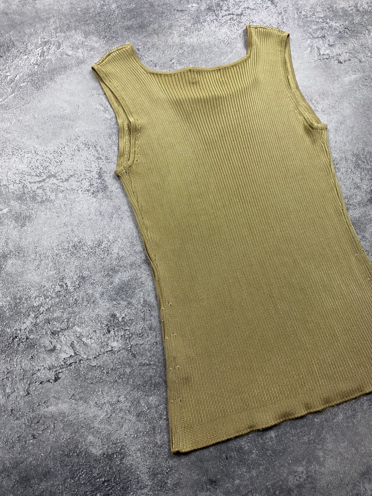 Salvatore Ferragamo Silk Tank Top Rare Striped Shirt 90s