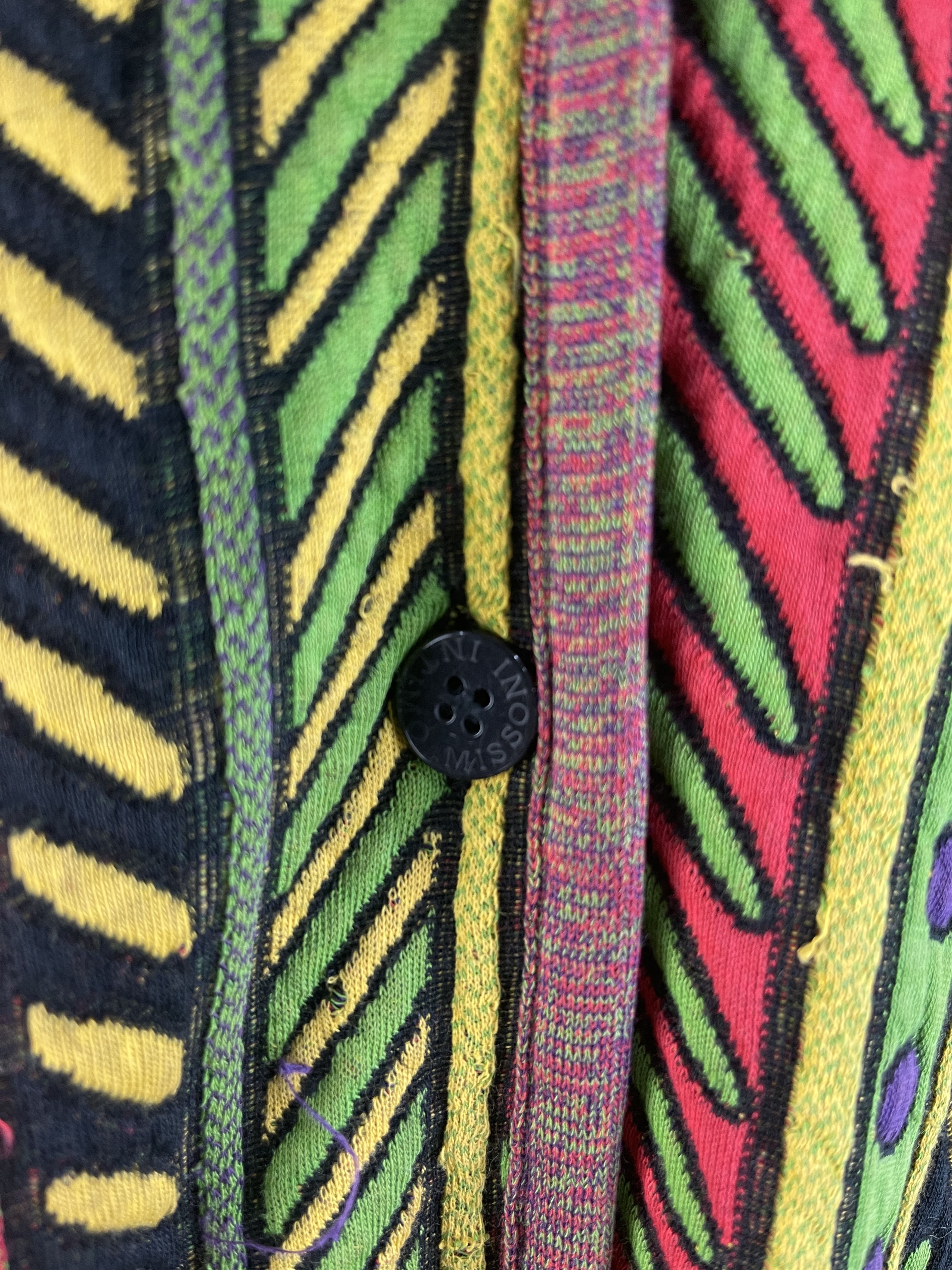 Missoni Missoni Intimo Multicolor Tribal Jacquard Knit Cardigan Size L / US 10 / IT 46 - 17 Thumbnail
