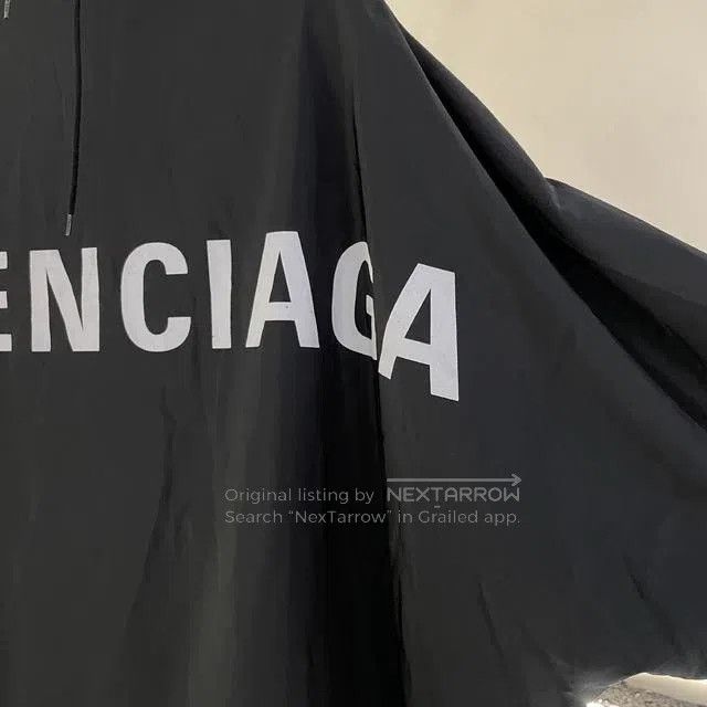 Balenciaga Balenciaga Logo Long Black Trench Coat Size XXS / US 00 / IT 34 - 5 Thumbnail