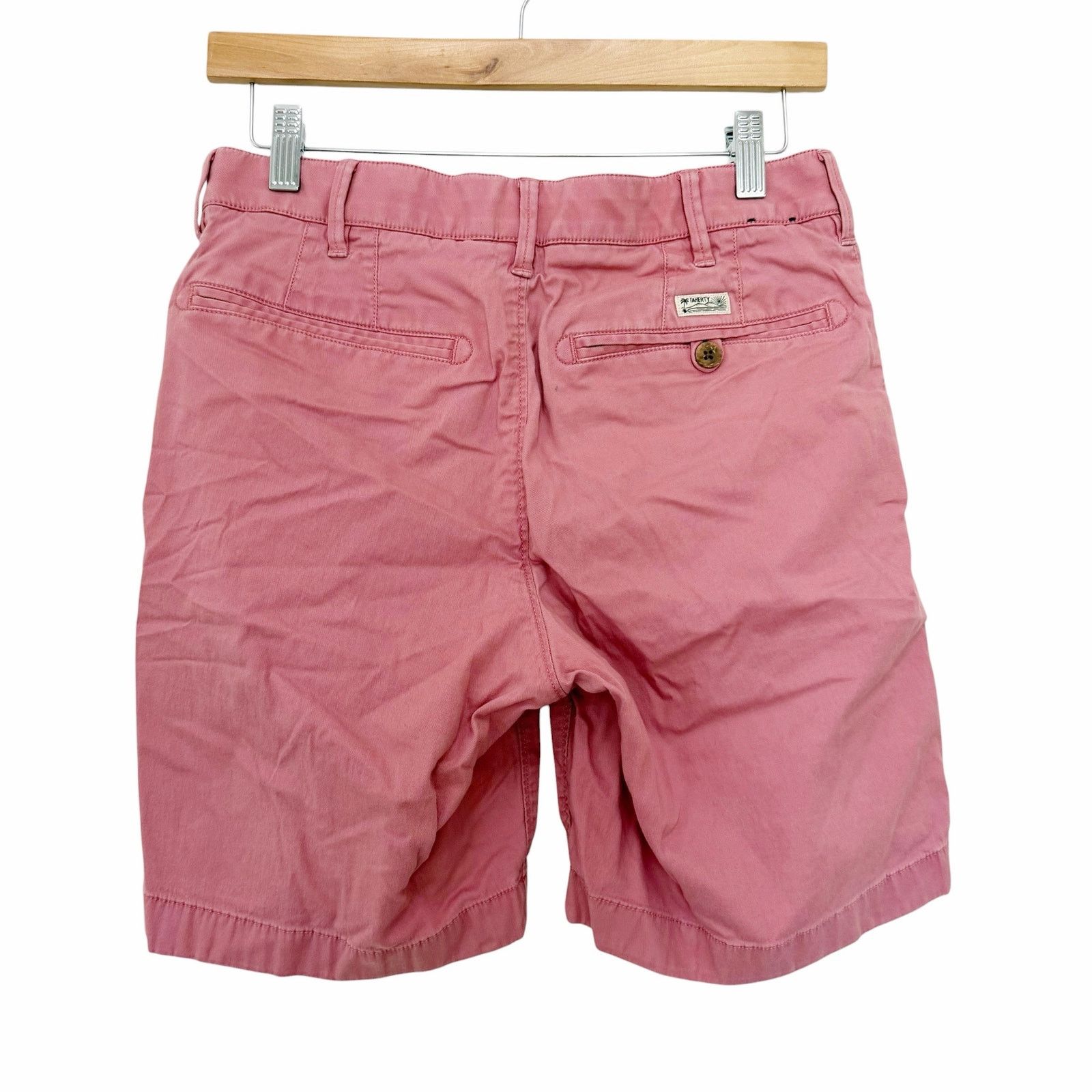 Faherty Faherty Pink Salmon Flat Front Chino Shorts Sz 29 Size US 29 - 6 Thumbnail