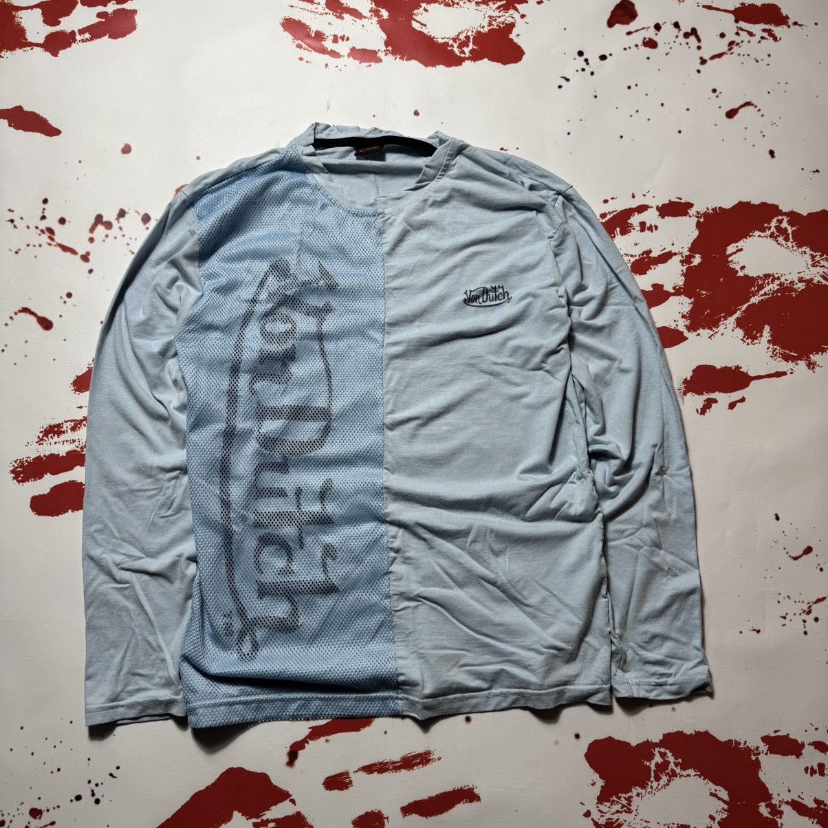 Vintage × Von Dutch vintage 90s mesh longsleeve vondutch big logo Size US M / EU 48-50 / 2 - 1 Thumbnail