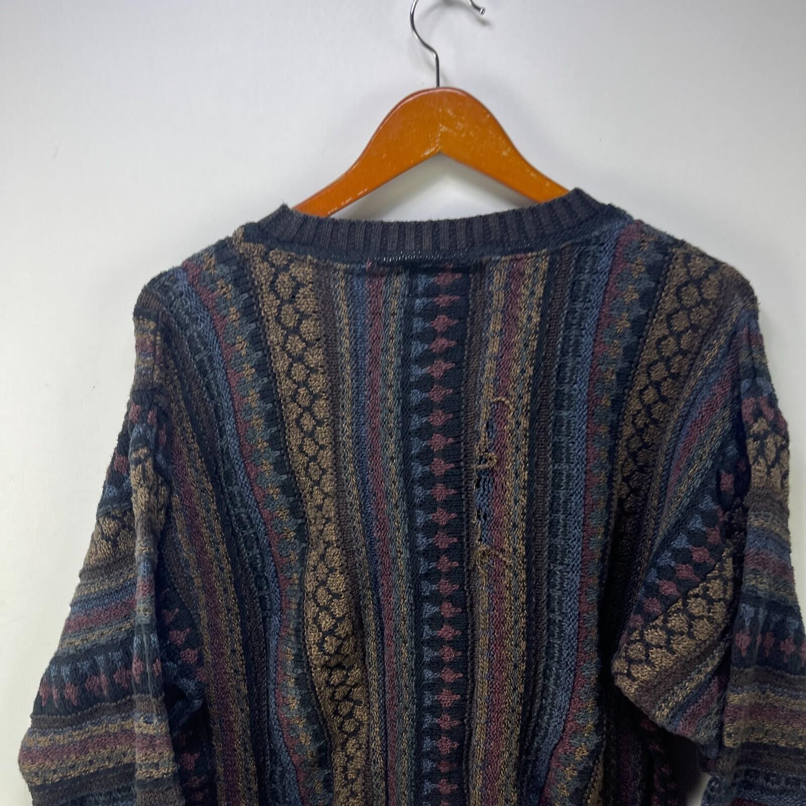 Bachrach Vintage 90s Bachrach Coogi Style 3D Knit Sweater Large Size US L / EU 52-54 / 3 - 10 Thumbnail