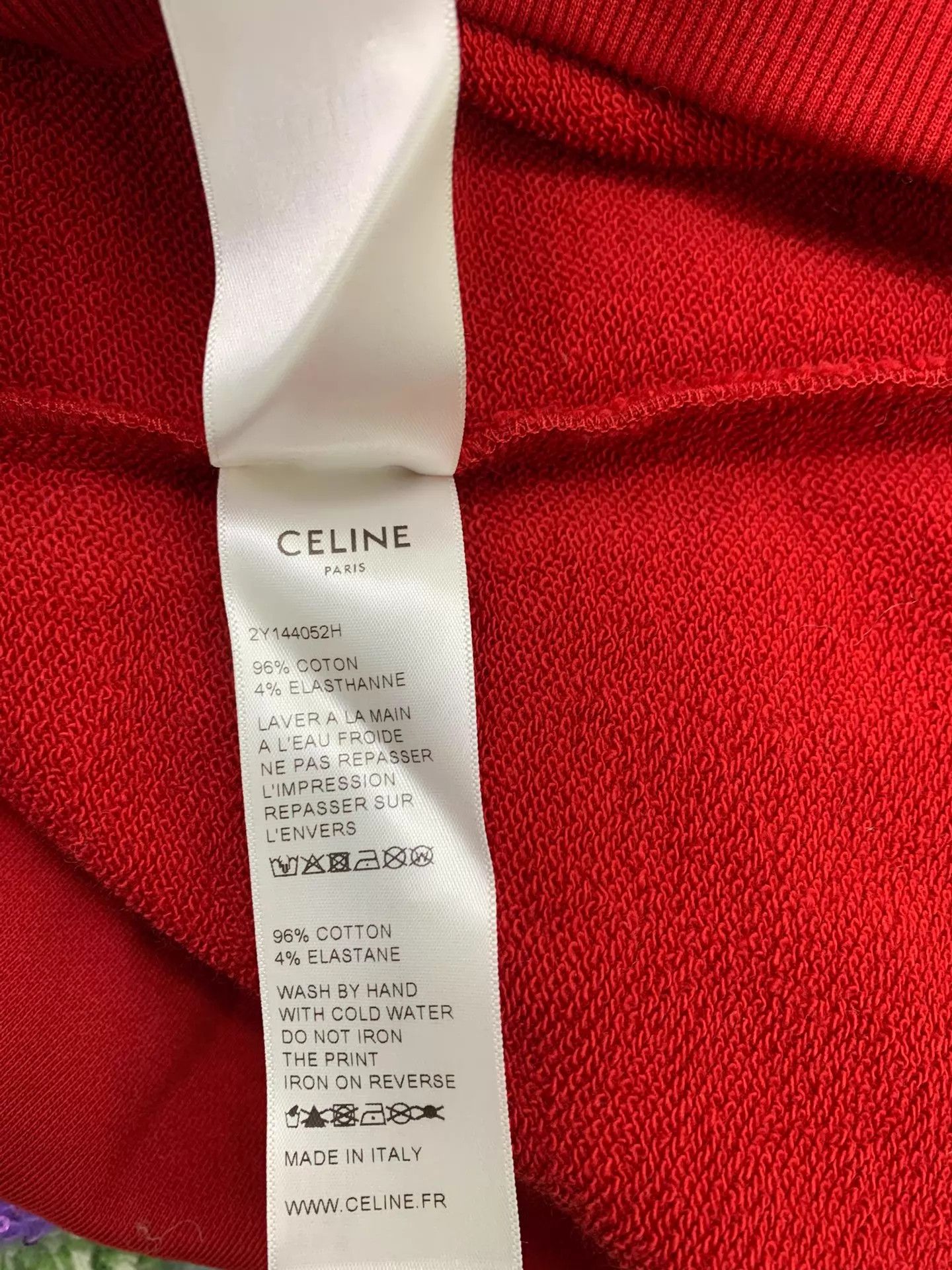 Celine Celine Red Crewneck Sweatshirt S NWT Size S / US 4 / IT 40 - 6 Thumbnail
