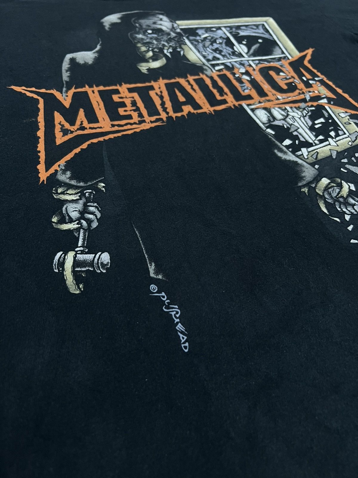 Band Tees × Metallica × Vintage Vintage 2007 Metallica Pushead Am I Who Think I Am SS Shirt Size US M / EU 48-50 / 2 - 6 Thumbnail