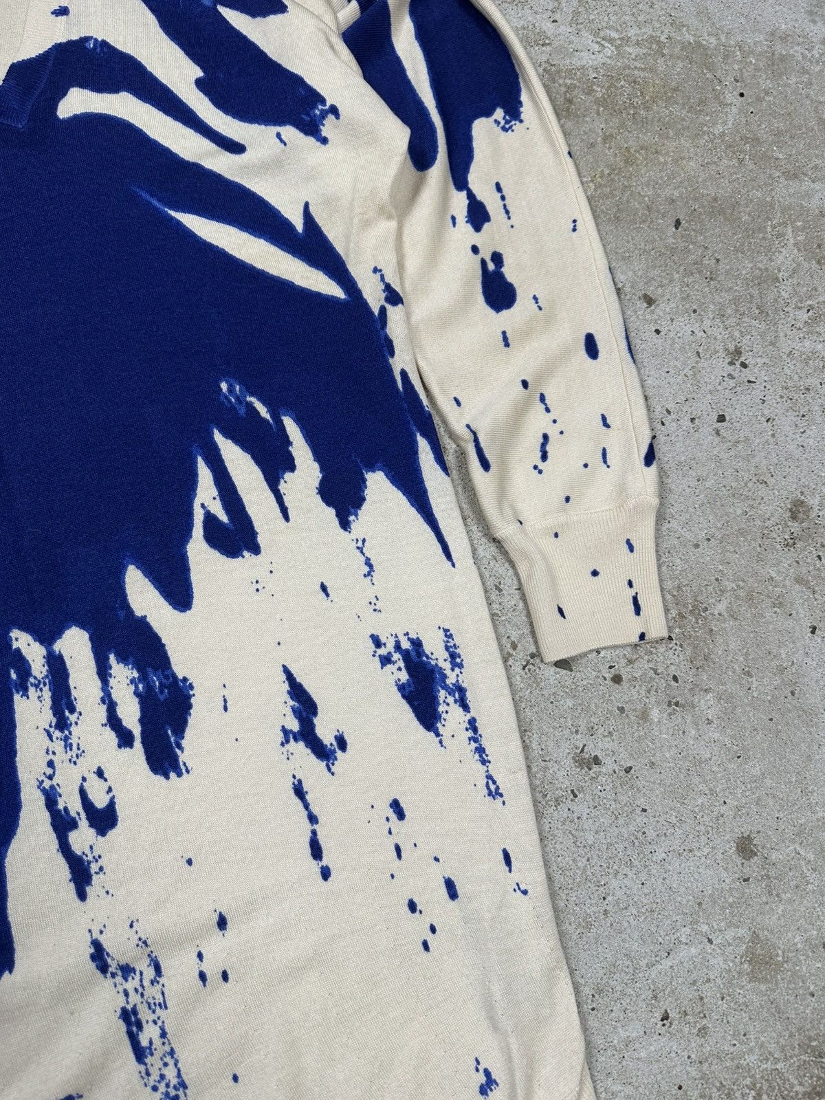 Alexander McQueen Alexander McQueen 2000s Abstract Print Cashmere Asymmetrical Size S / US 4 / IT 40 - 4 Thumbnail