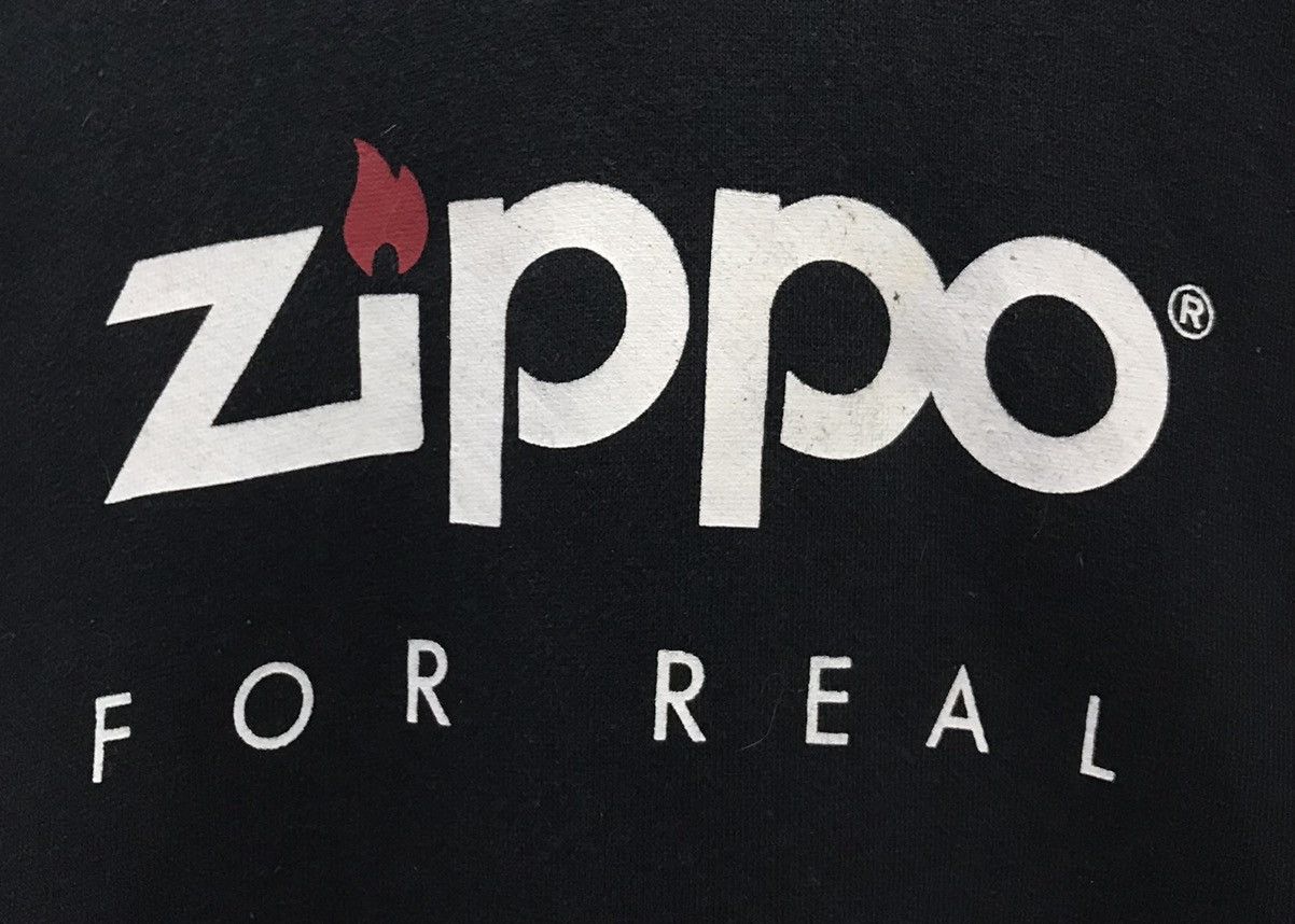 Vintage Vintage Zippo For Real Hoodie Size US XXL / EU 58 / 5 - 4 Thumbnail
