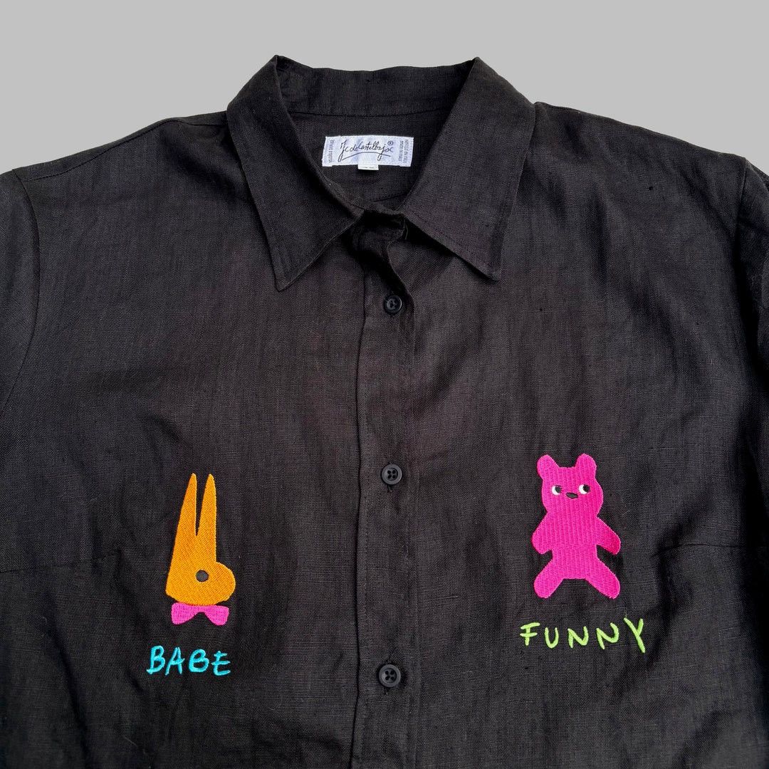 Jean Charles De Castelbajac JC de Castelbajac 1990 90s Vintage JCDC S/S Women Shirt Size L / US 10 / IT 46 - 3 Thumbnail
