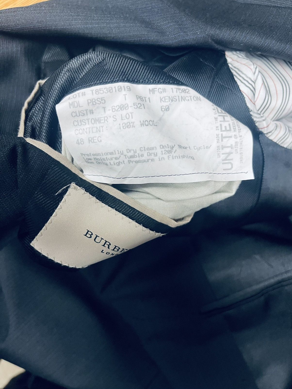 Burberry Burberry London Men’s Pinstriped Blazer Size 48R - 7 Thumbnail