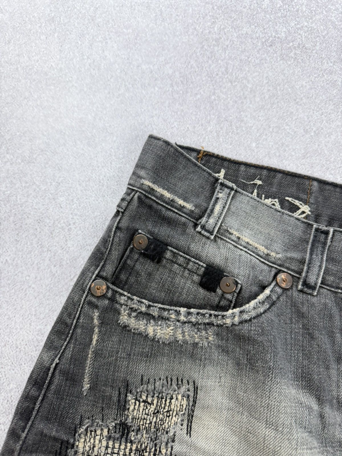 Allsaints Allsaints Distressed Denim Mini Skirts Size M Size 26" / US 2 / IT 38 - 5 Thumbnail