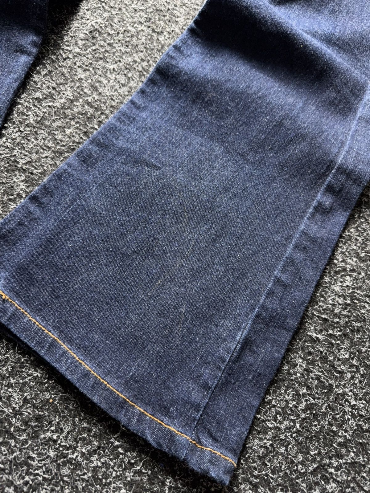Levi's 00s Retro Levis Flare Jeans Dark Indigo Y2K Bootcut W27 Size 27" / US 4 / IT 40 - 4 Thumbnail