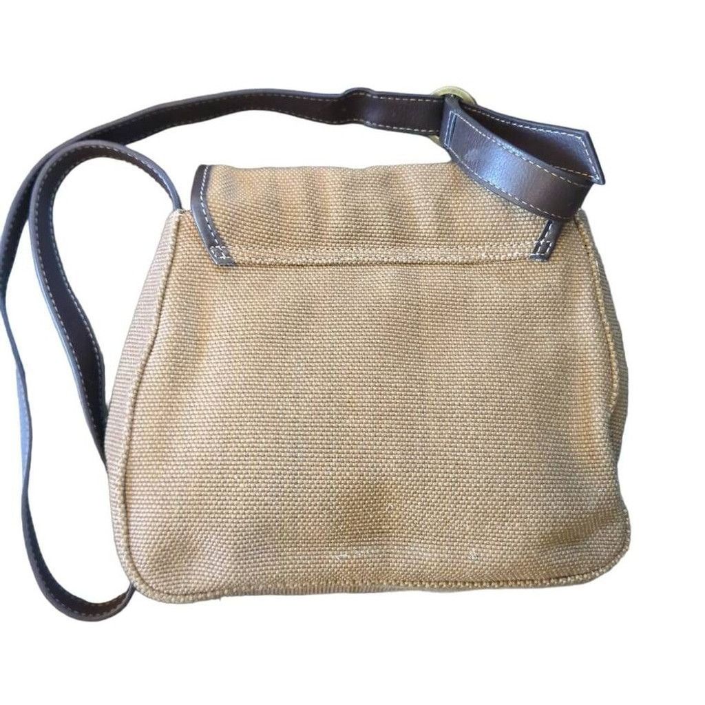 Liz Claiborne Liz Claiborne Brown Woven Floral Applique Vintage Crossbody Size ONE SIZE - 4 Thumbnail