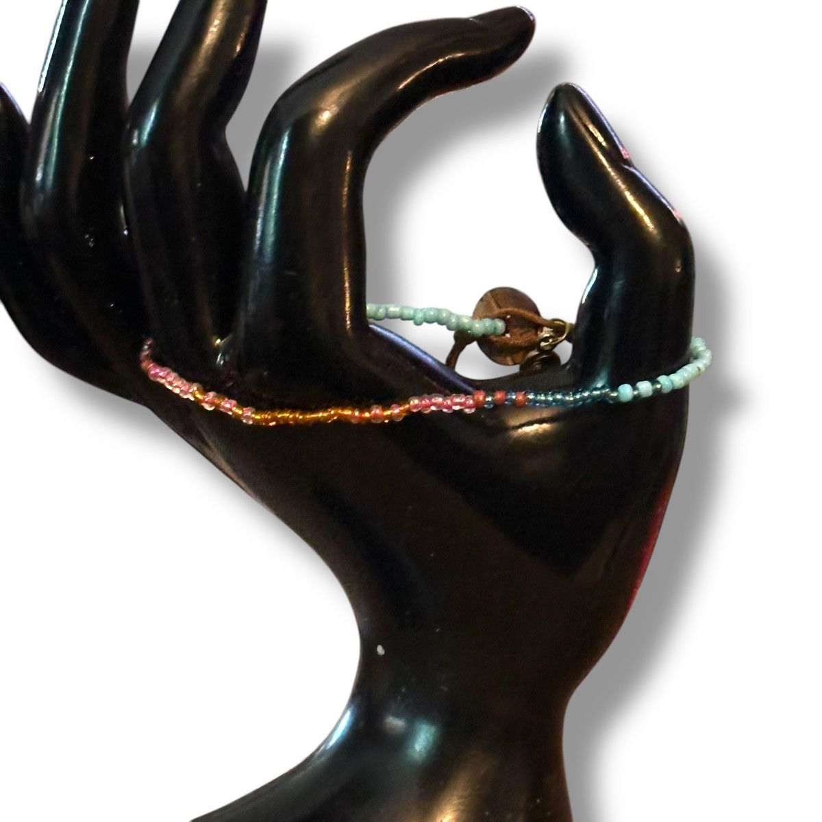 Other Lotus and Luna multicolor seed bead bracelet/anklet Size ONE SIZE - 4 Thumbnail
