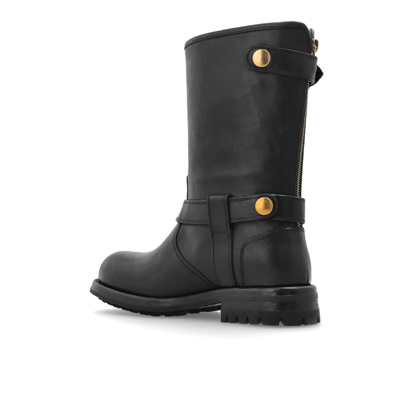 DOLCE&GABBANA Black Leather Ankle Boots New & Authentic (Wom